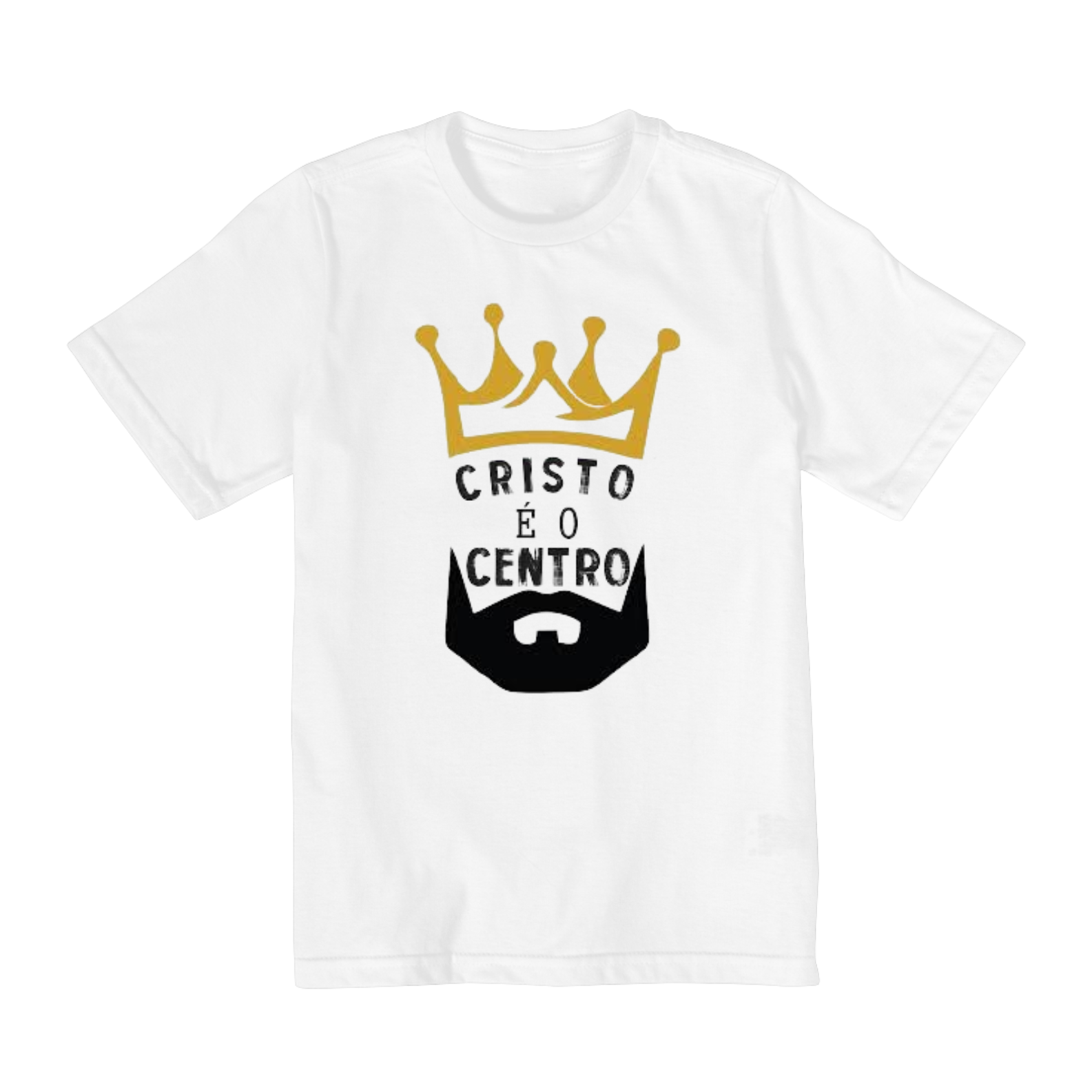 Nome do produto  Camisa infantil gospel (2 A 8), ``Cristo é o centro´´