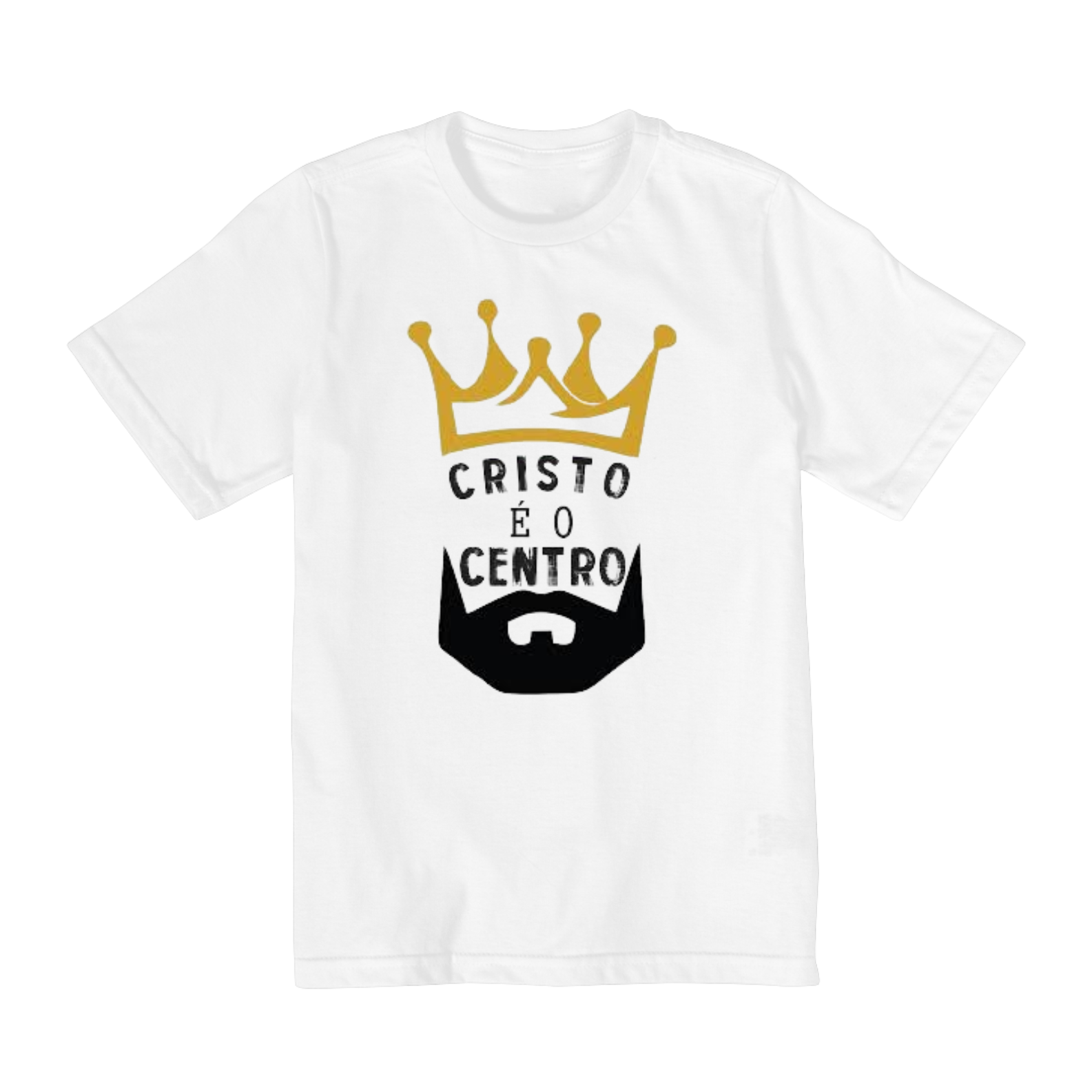 Nome do produto  Camisa Infantil gospel (10 A 14), ``Cristo é o centro´´