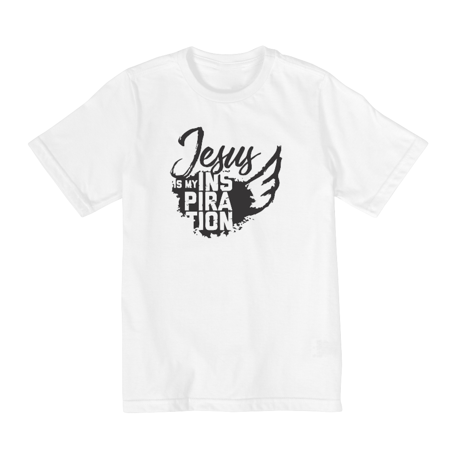 Nome do produto  Camisa Infantil gospel (10 A 14), ´´Jesus is my inspiration´´