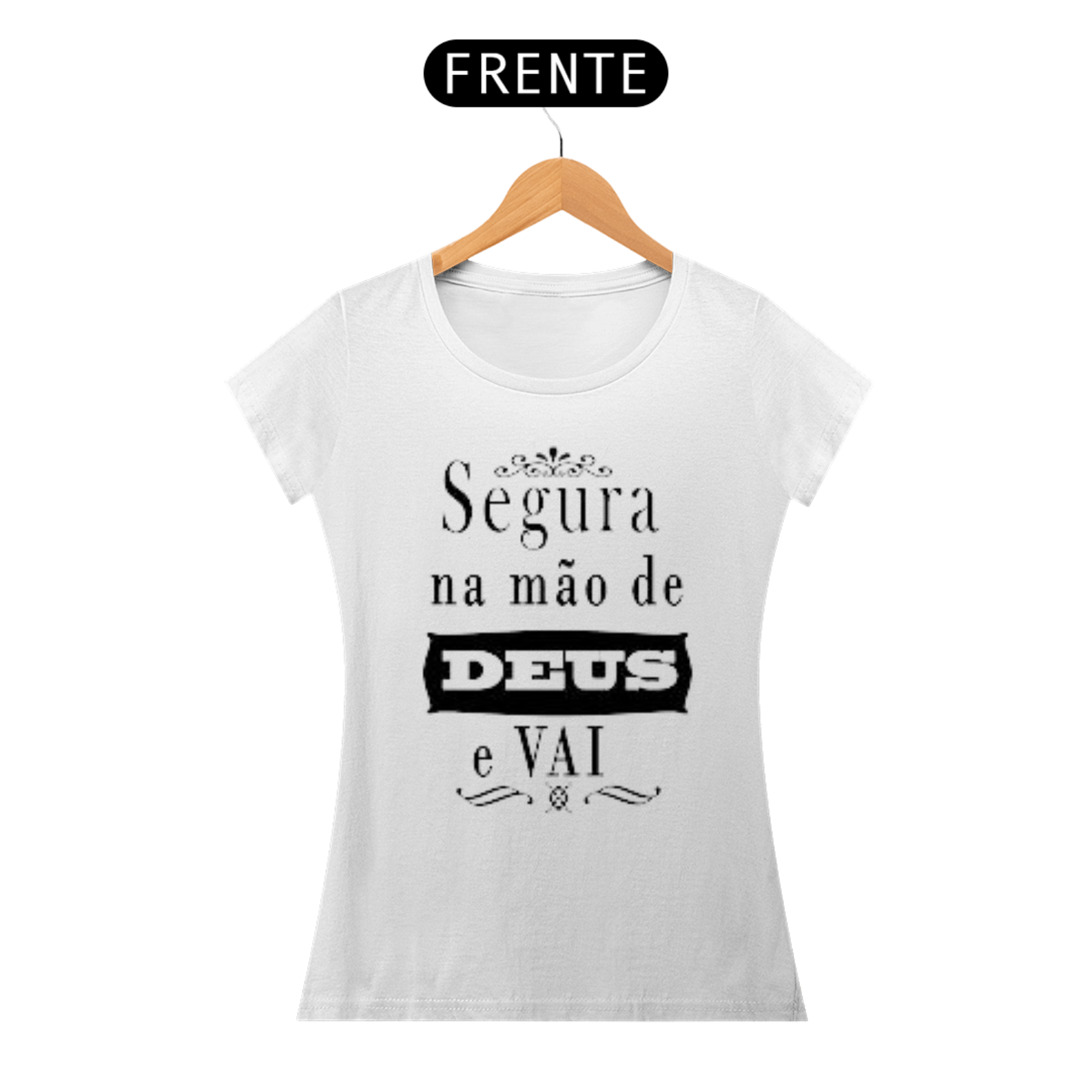 Nome do produto  Body Long gospel, ``Segura na mão de Deus´´