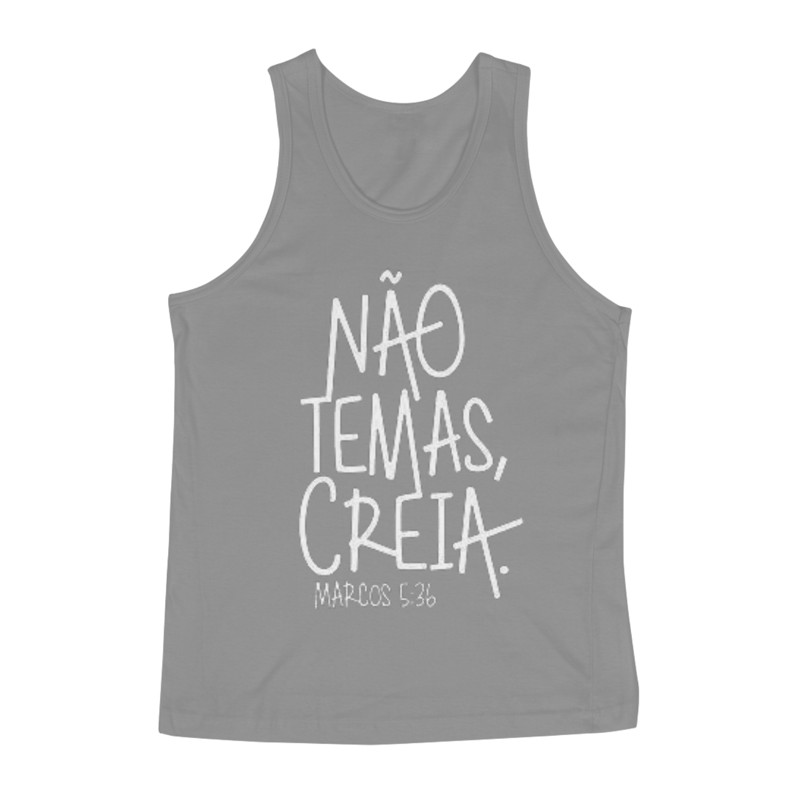 Nome do produto  Regata Masculina, ´´Não temas, creia´´