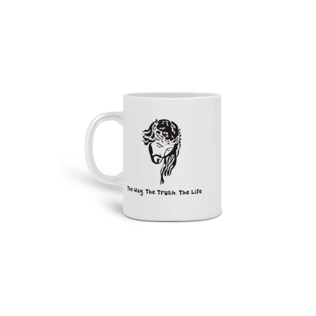 Nome do produto  Caneca gospel, ´´The way, the truth, the life´´