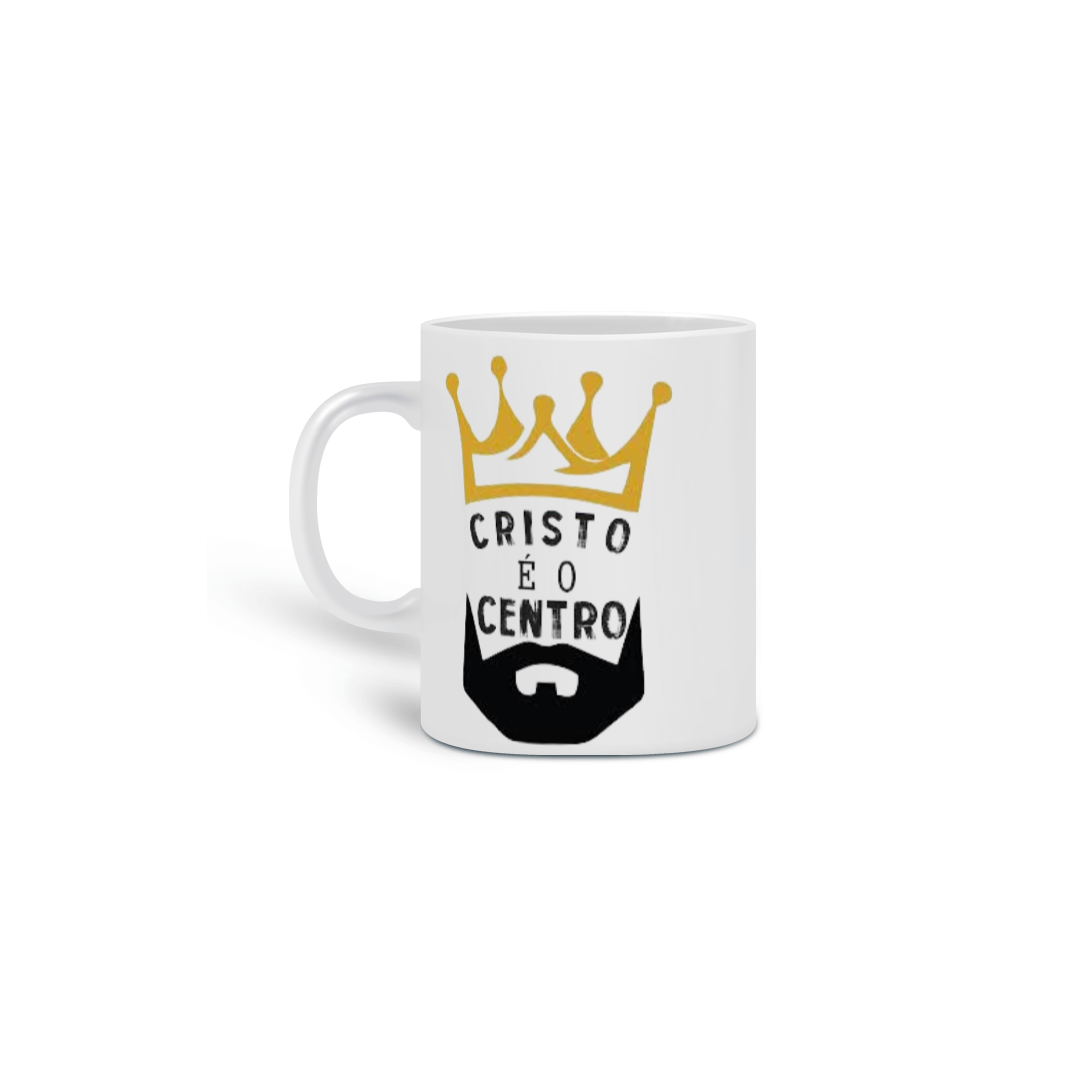 Nome do produto  Caneca gospel, ´´Cristo é o centro´´