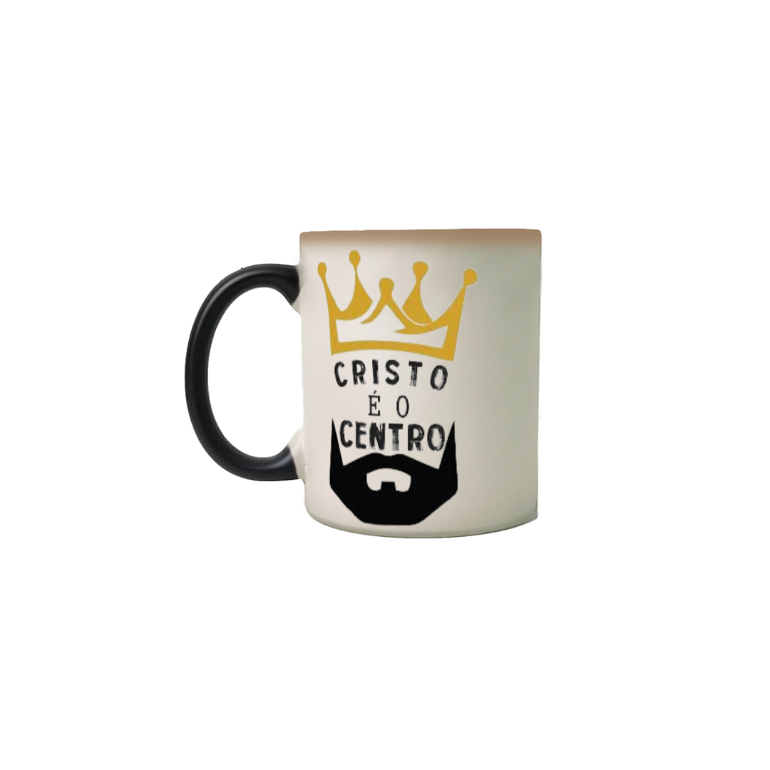 Nome do produto  Caneca Mágica gospel, ´´Cristo é o centro´´