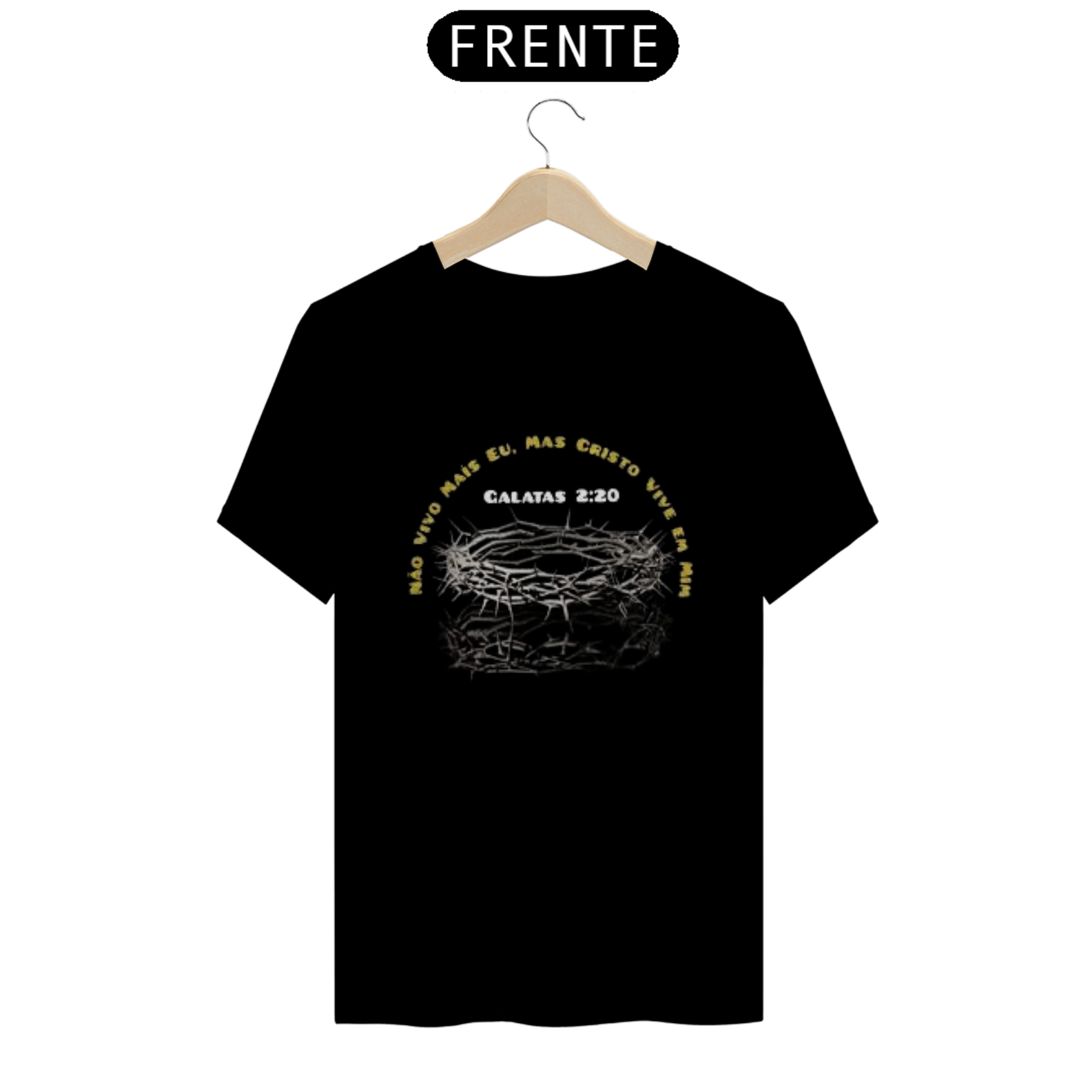 Nome do produto  Camisa gospel, ``Cristo vive em mim´´ modelo 4