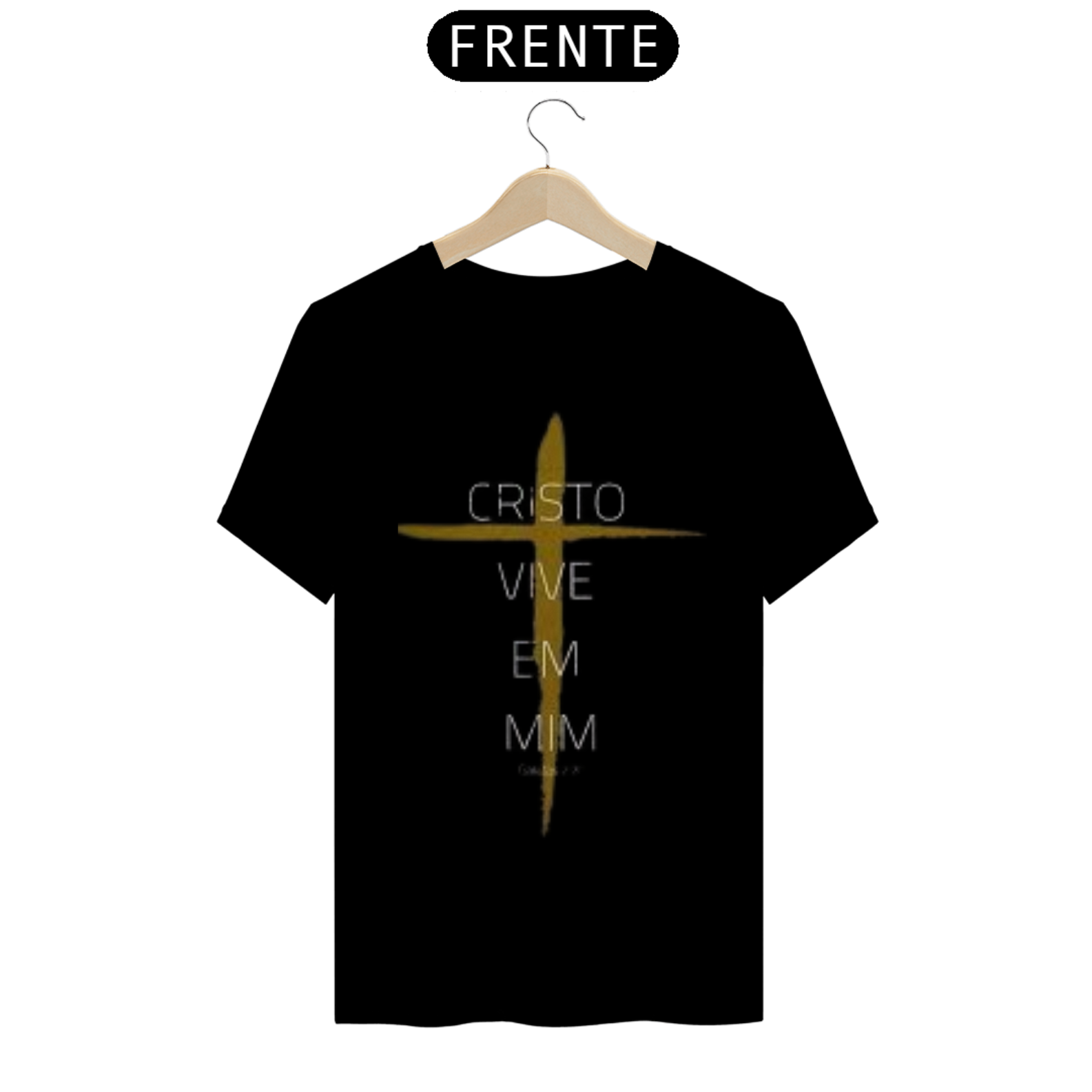 Nome do produto  Camisa gospel, ``Cristo vive em mim´´ modelo 6