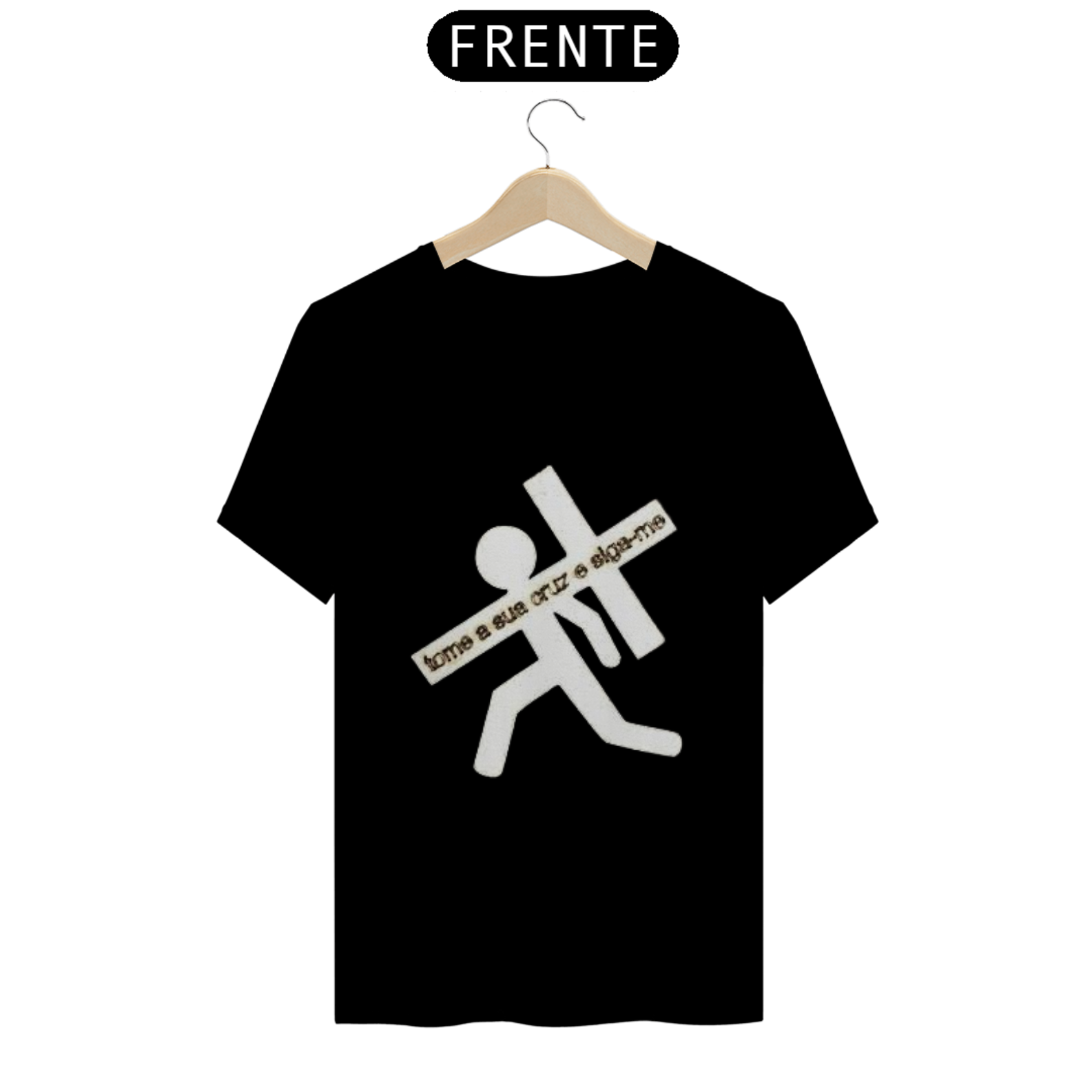 Nome do produto  Camisa gospel, ``Tome a sua cruz e siga-me´´