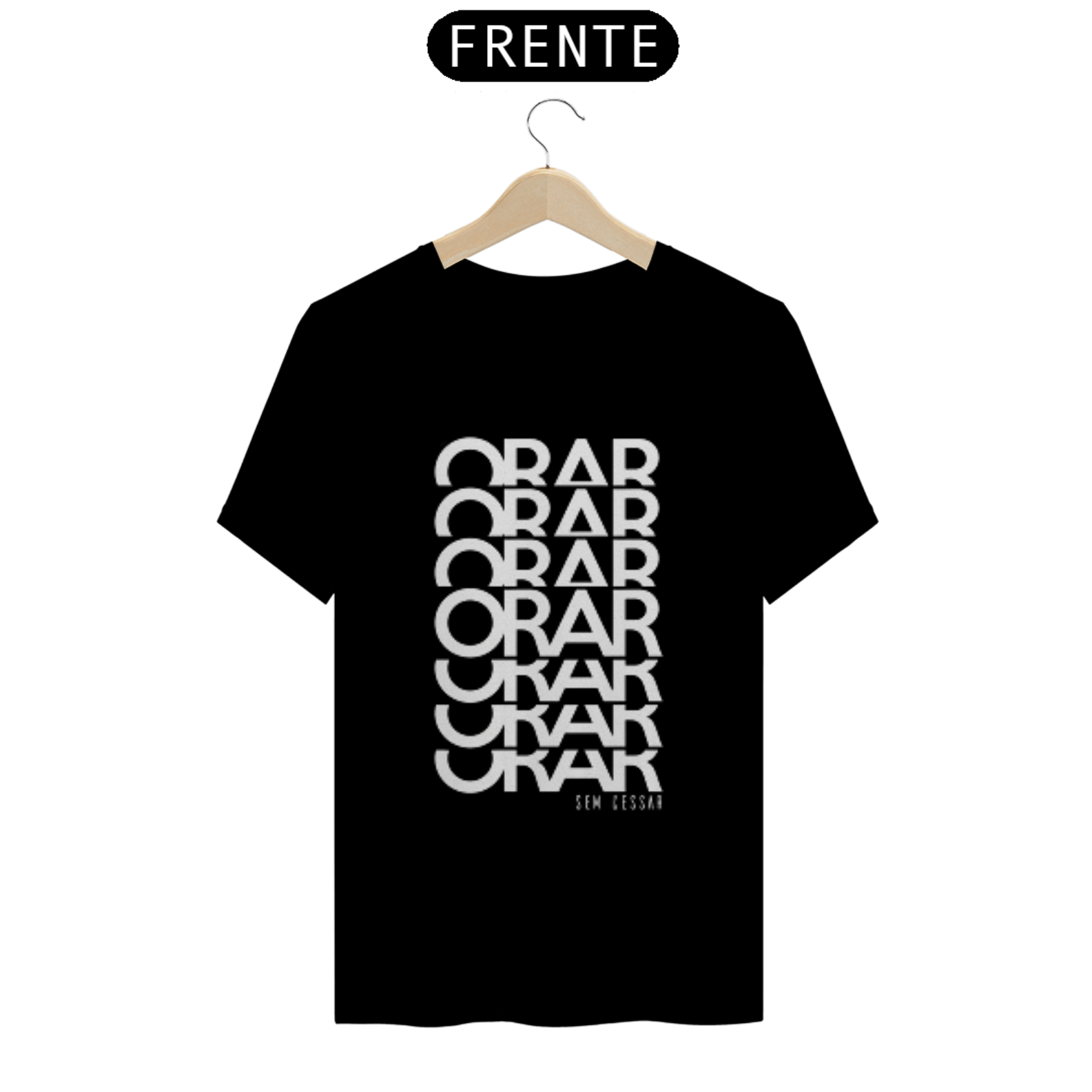 Nome do produto  Camisa gospel, ``Orar sem cessar´´ modelo 2