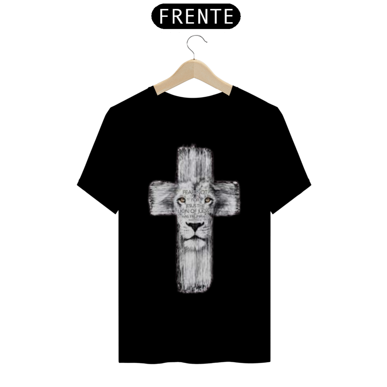 Nome do produto  Camisa gospel, ``Leão Cruz´´
