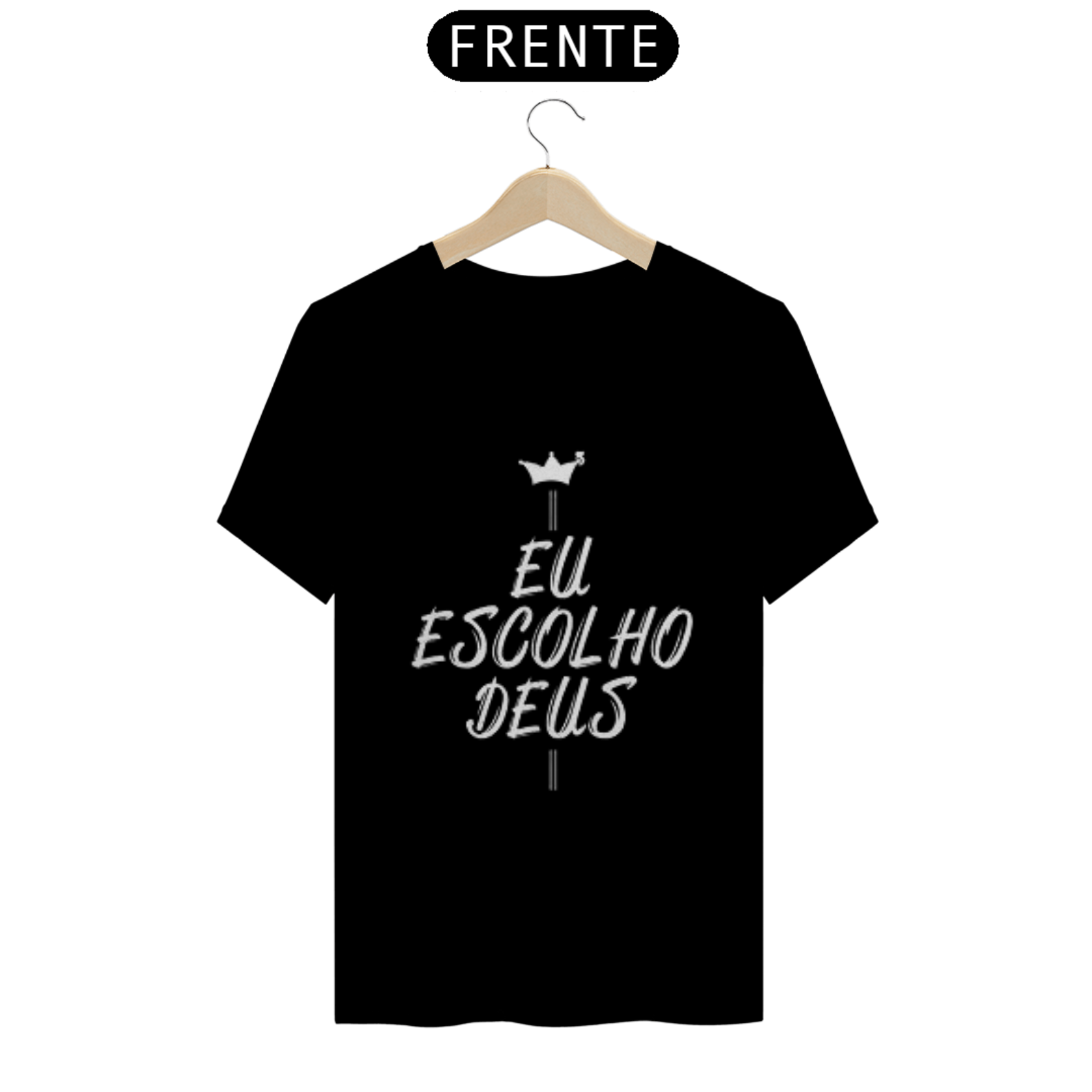Nome do produto  Camisa gospel, ``Eu escolho Deus´´ modelo 1