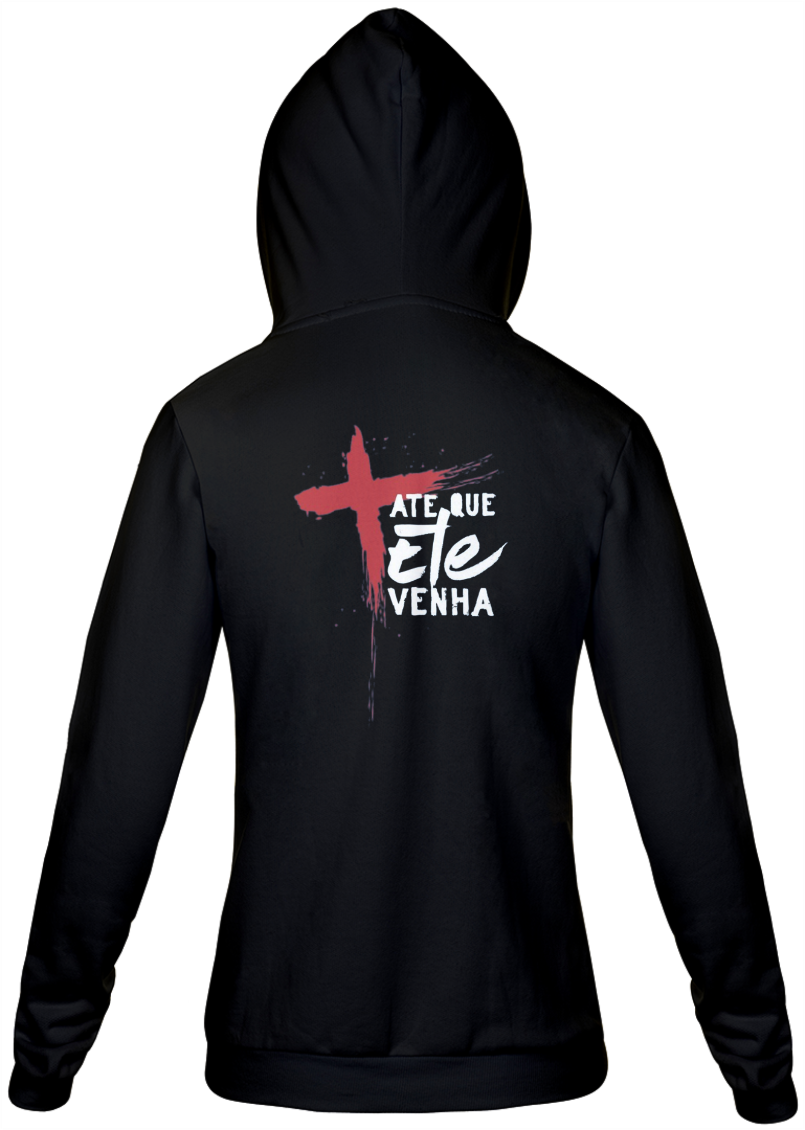 Nome do produto  Moletom com Zíper gospel, ``Até que ele venha´´ modelo 2