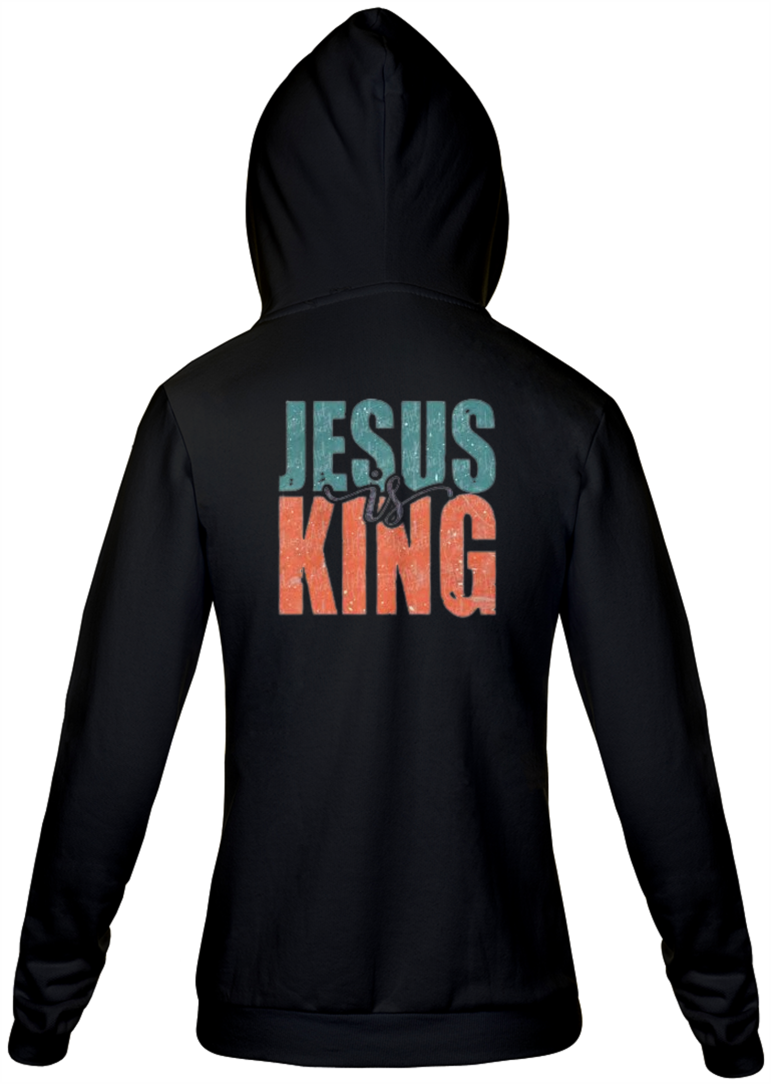 Nome do produto  Moletom com Zíper gospel, ``Jesus is king´´ modelo 3