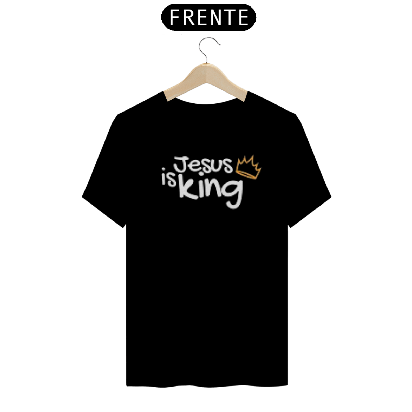 Nome do produto  Camisa gospel, ``Jesus is king´´ modelo 8