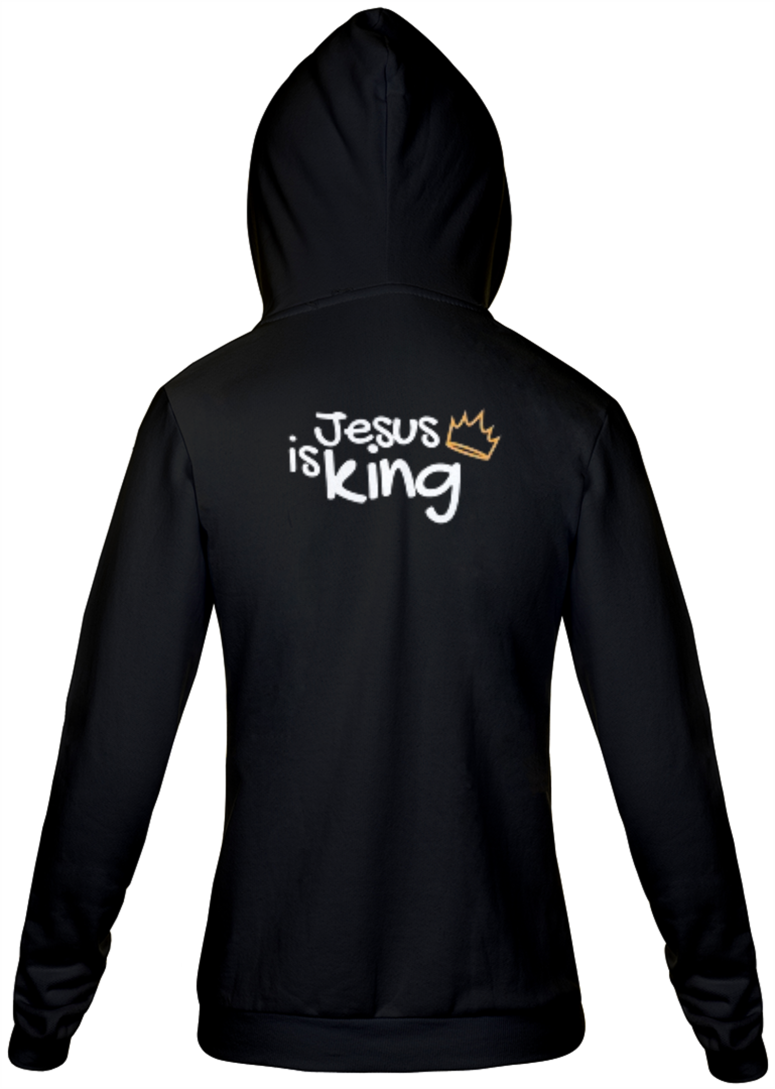 Nome do produto  Moletom com Zíper gospel, ``Jesus is king´´ modelo 4