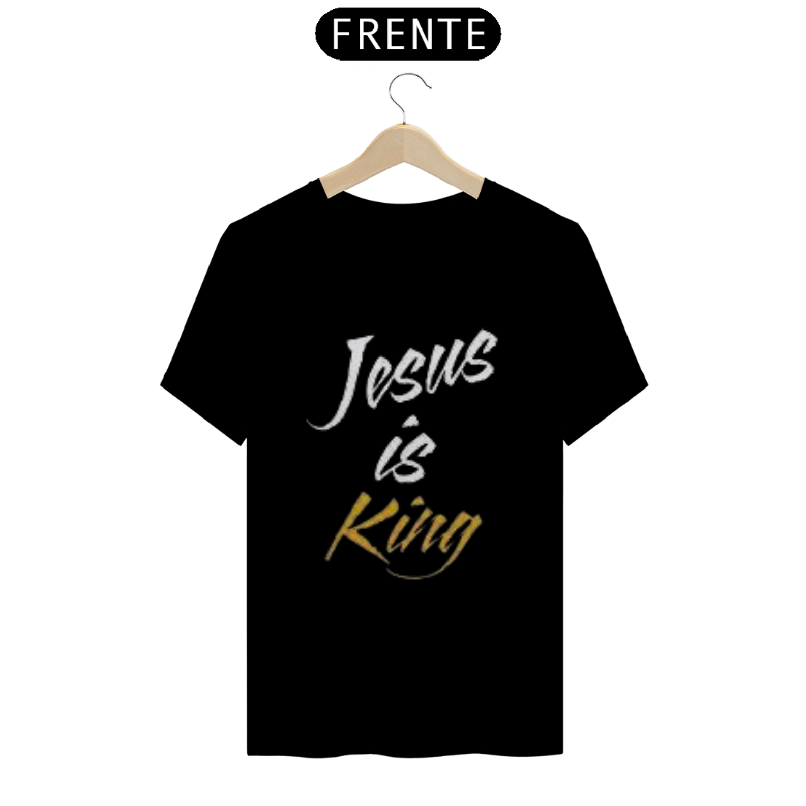 Nome do produto  Camisa gospel, ``Jesus is king´´ modelo 9