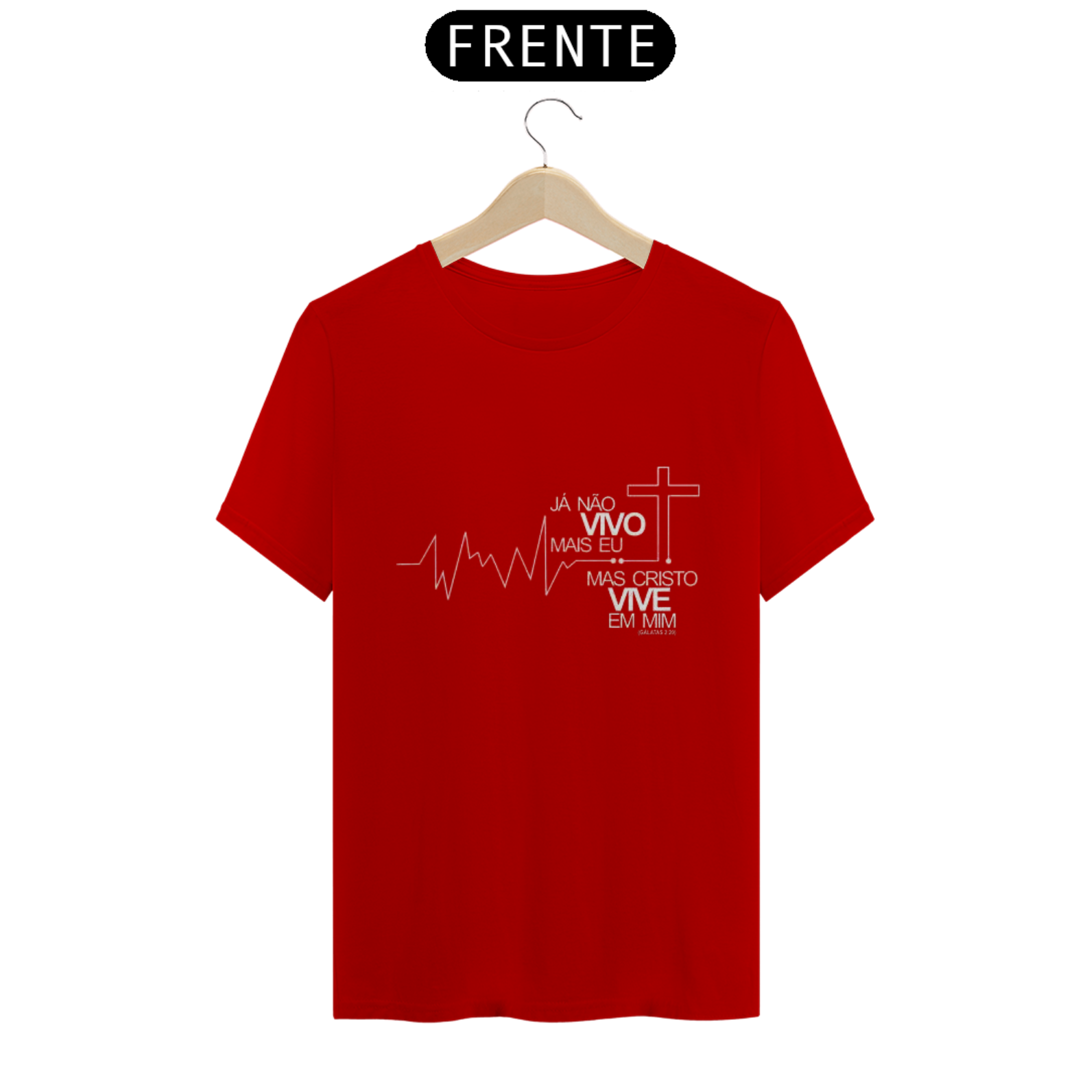 Nome do produto  Camisa gospel, ``Cristo vive em mim´´ modelo 2