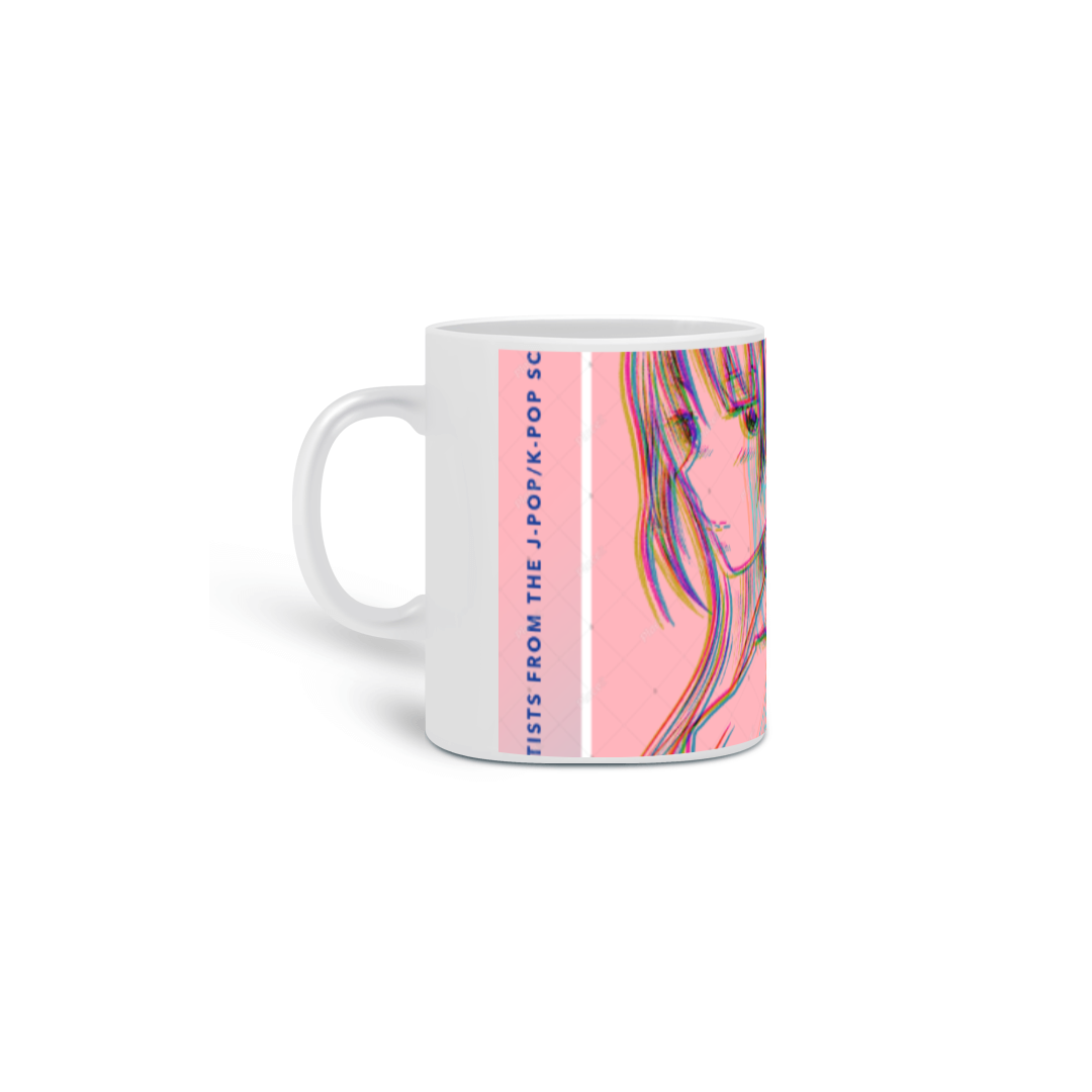 caneca com menina de anime