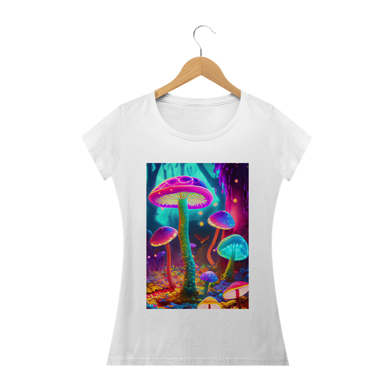 Camisa Feminina Cogumelos 