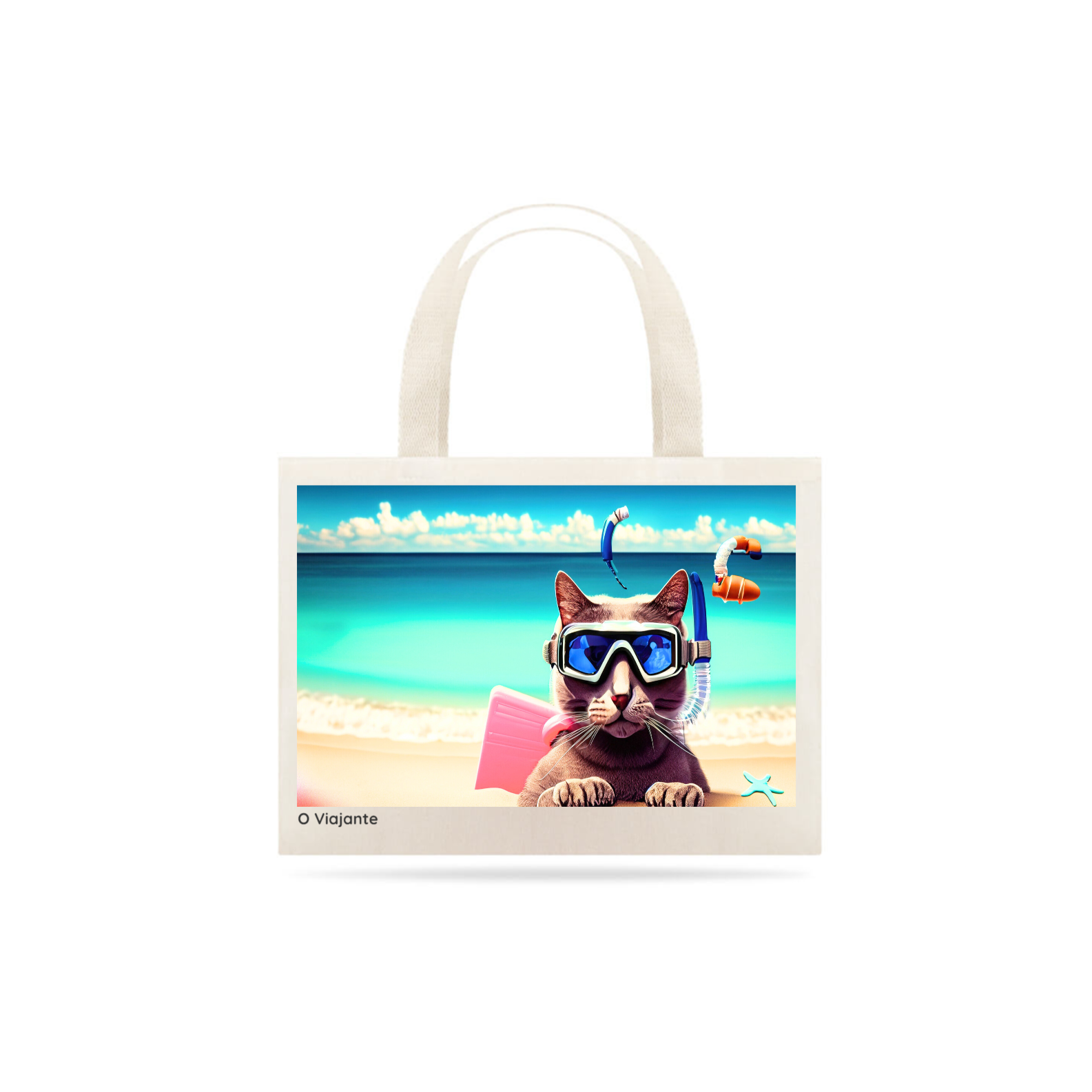 Ecobag Gato praiano
