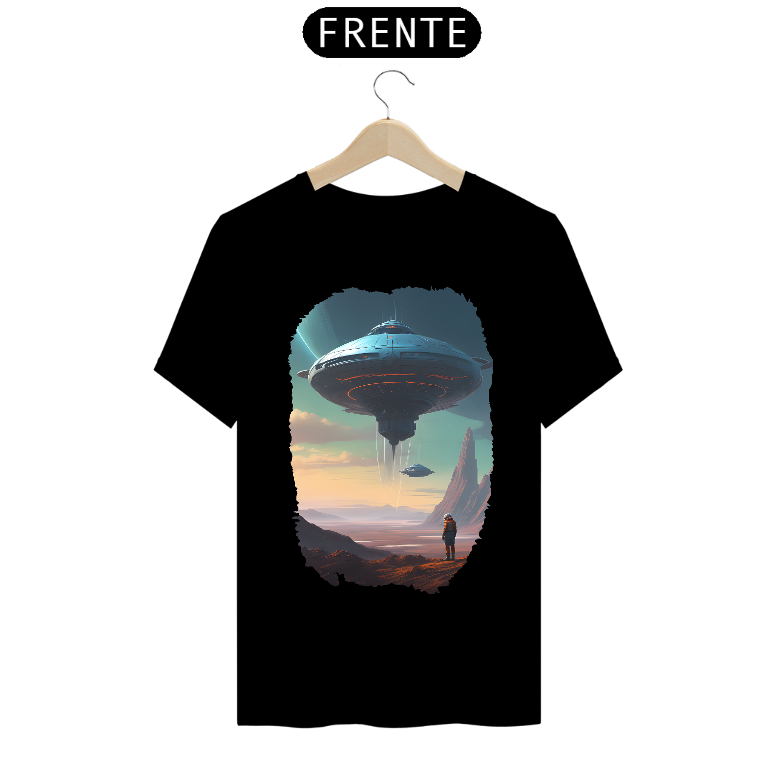 Camiseta Masculina Objeto Voador