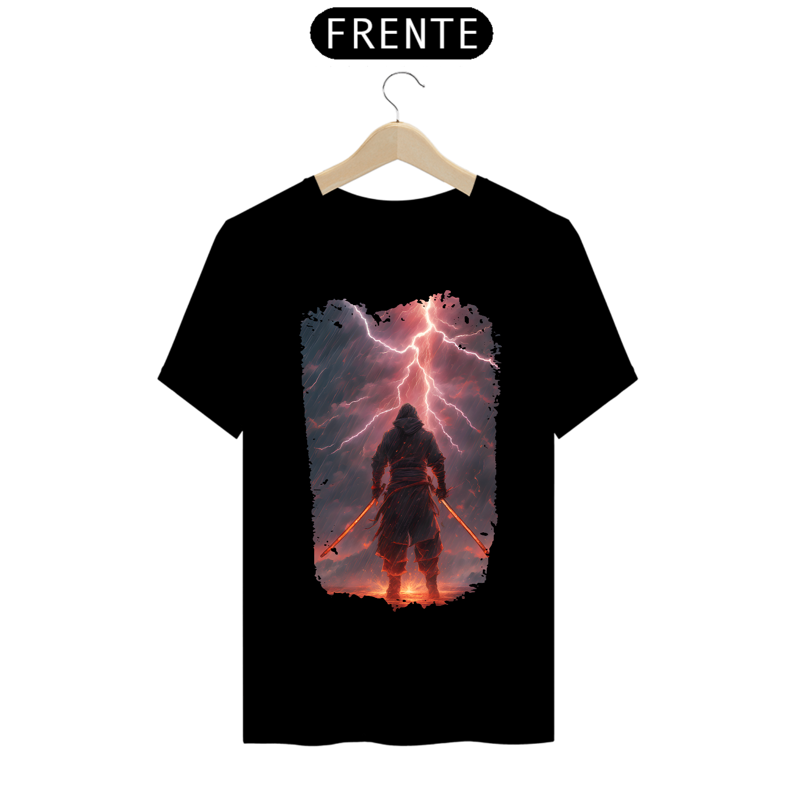 Camiseta Masculina Guerreiro de Duas Lâminas