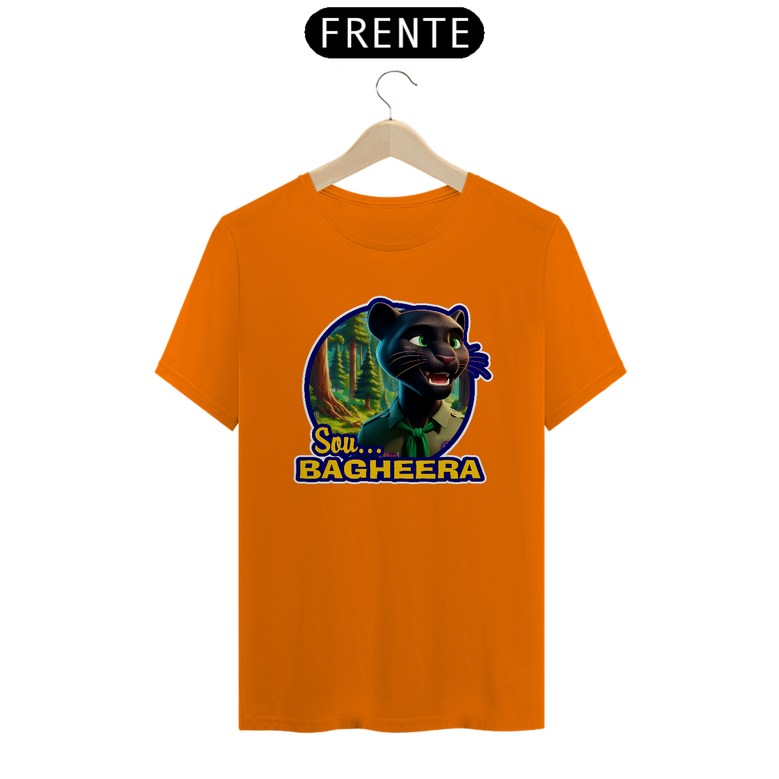 Camiseta personagens da Jângal - Bagheera