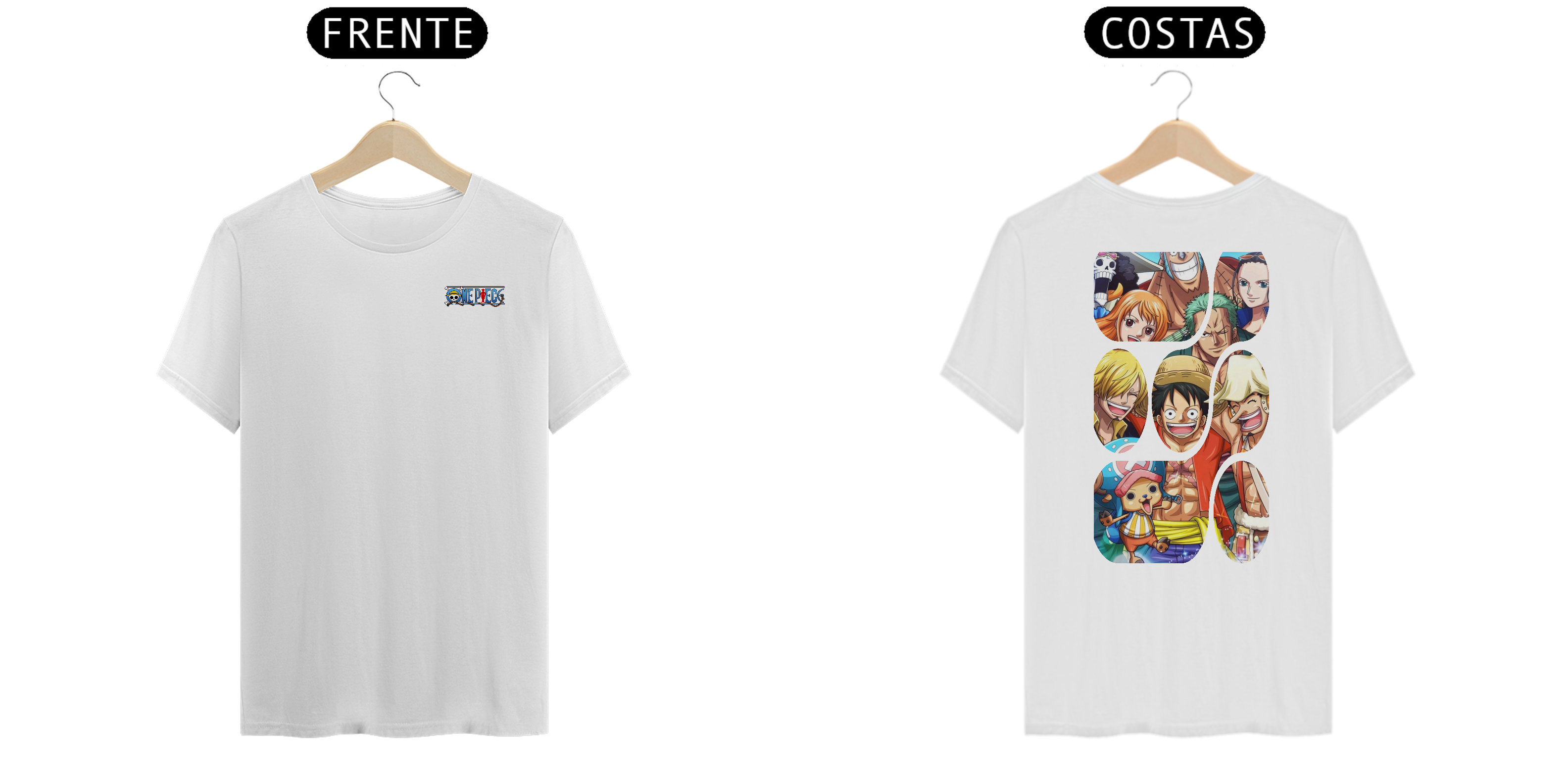 Camiseta - One Piece Personagens