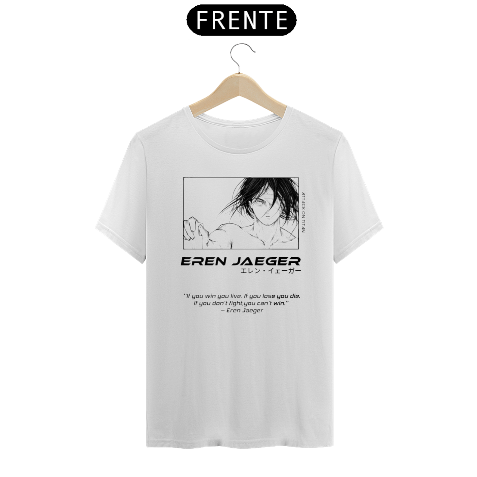 Camiseta Attack On Titan Unissex Camisa Anime