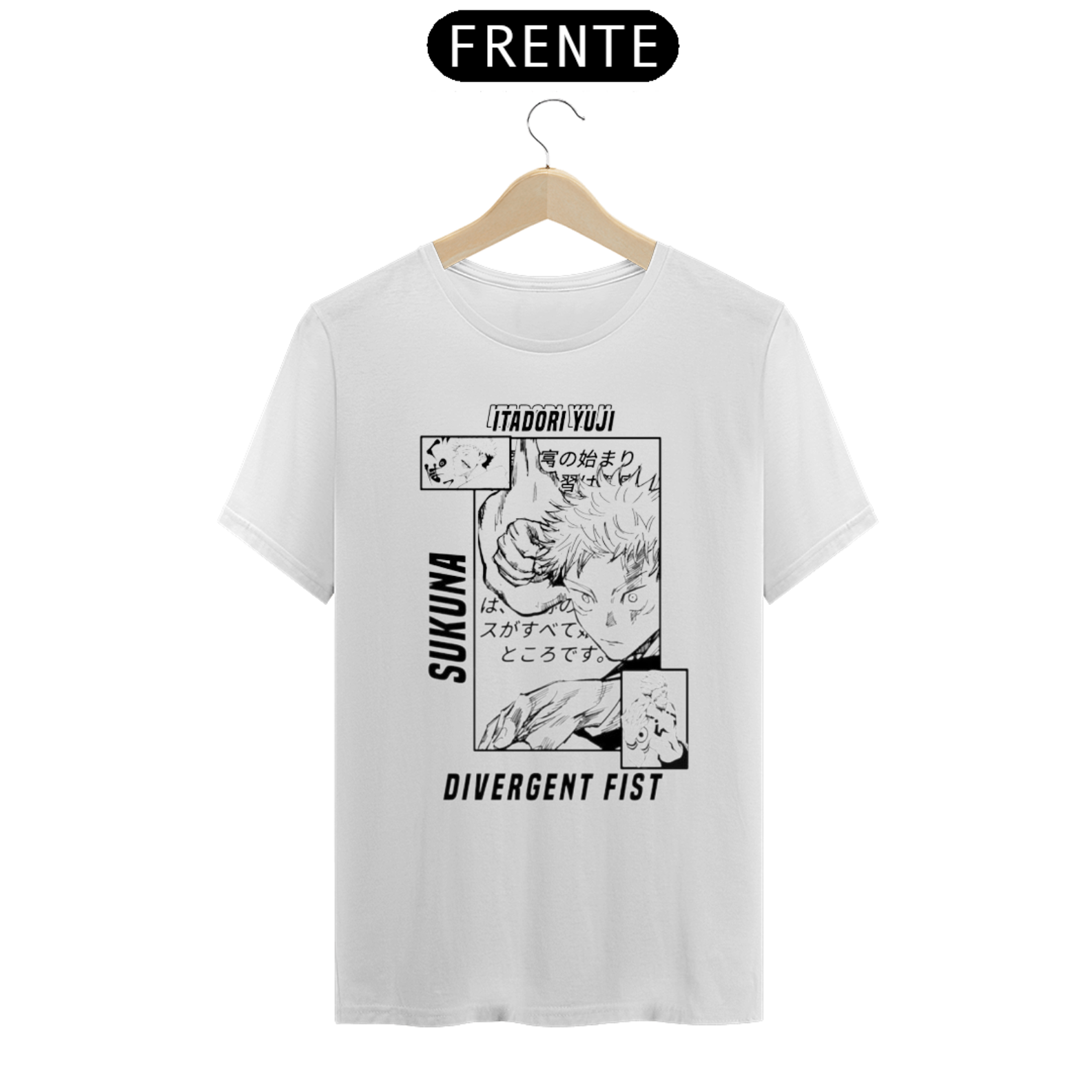 Camiseta Jujutsu Kaisen Unissex Camisa Anime