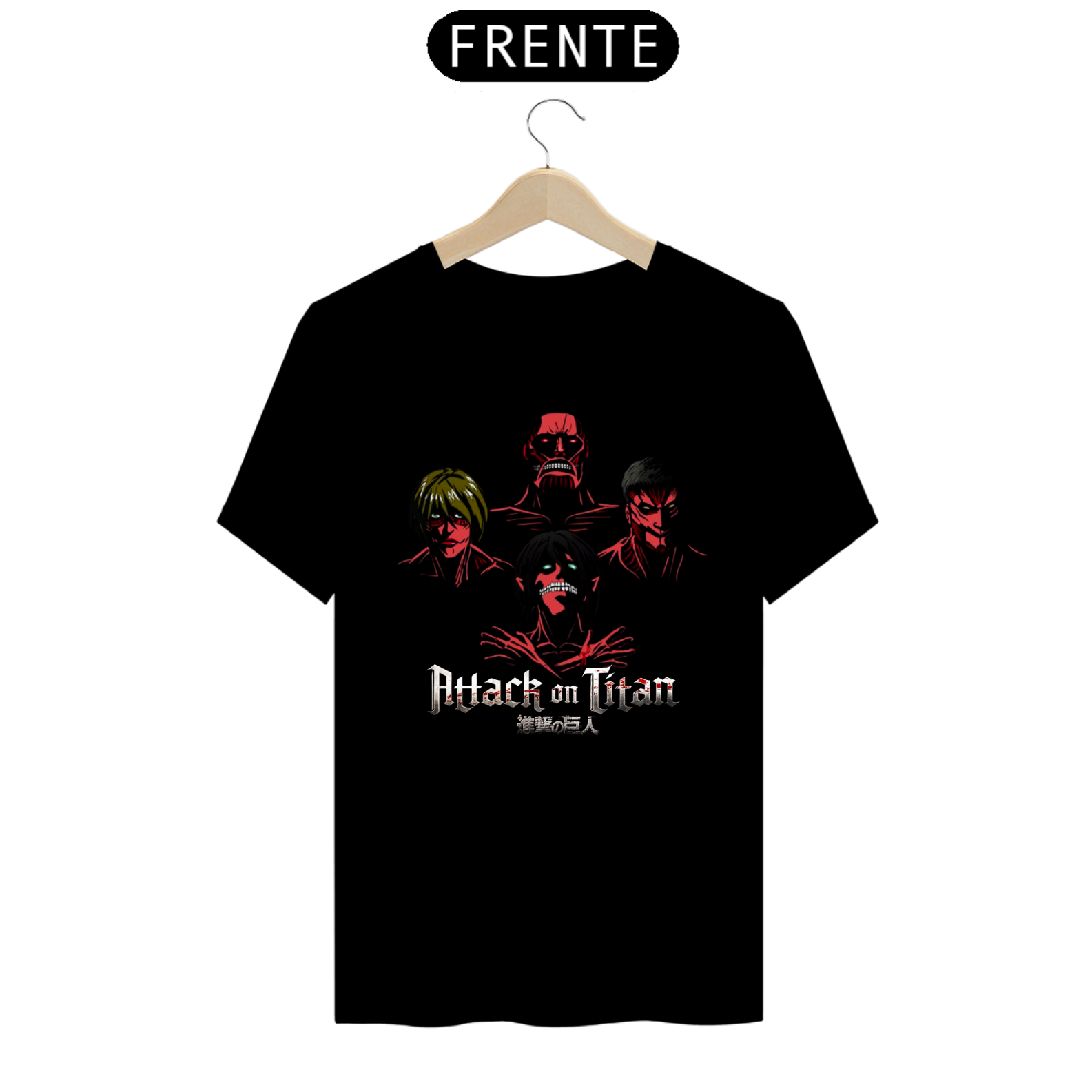 Camiseta Attack On Titan Unissex Camisa Anime