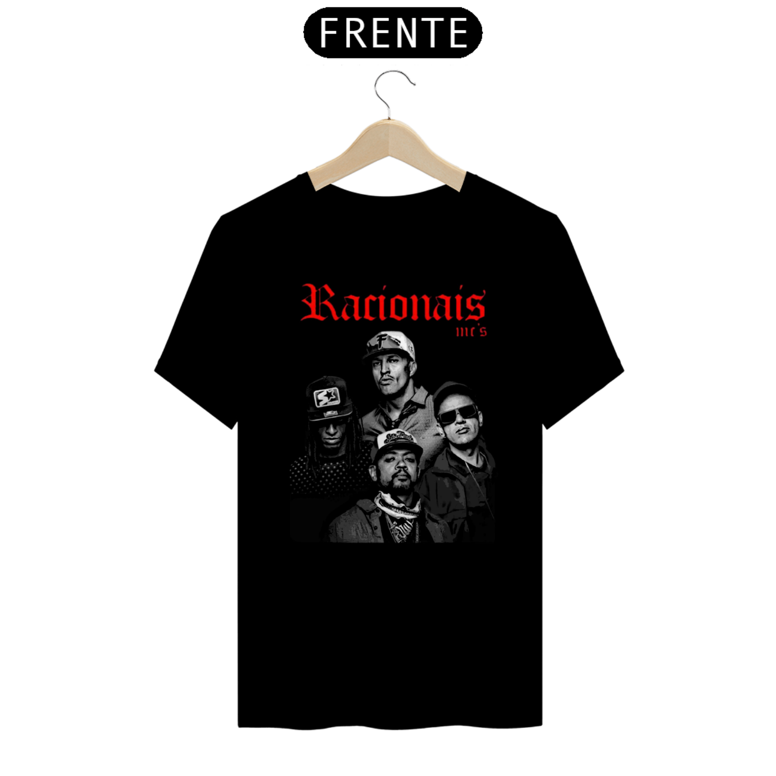 Nome do produto: Camiseta Racionais Mcs Unissex Camisa 