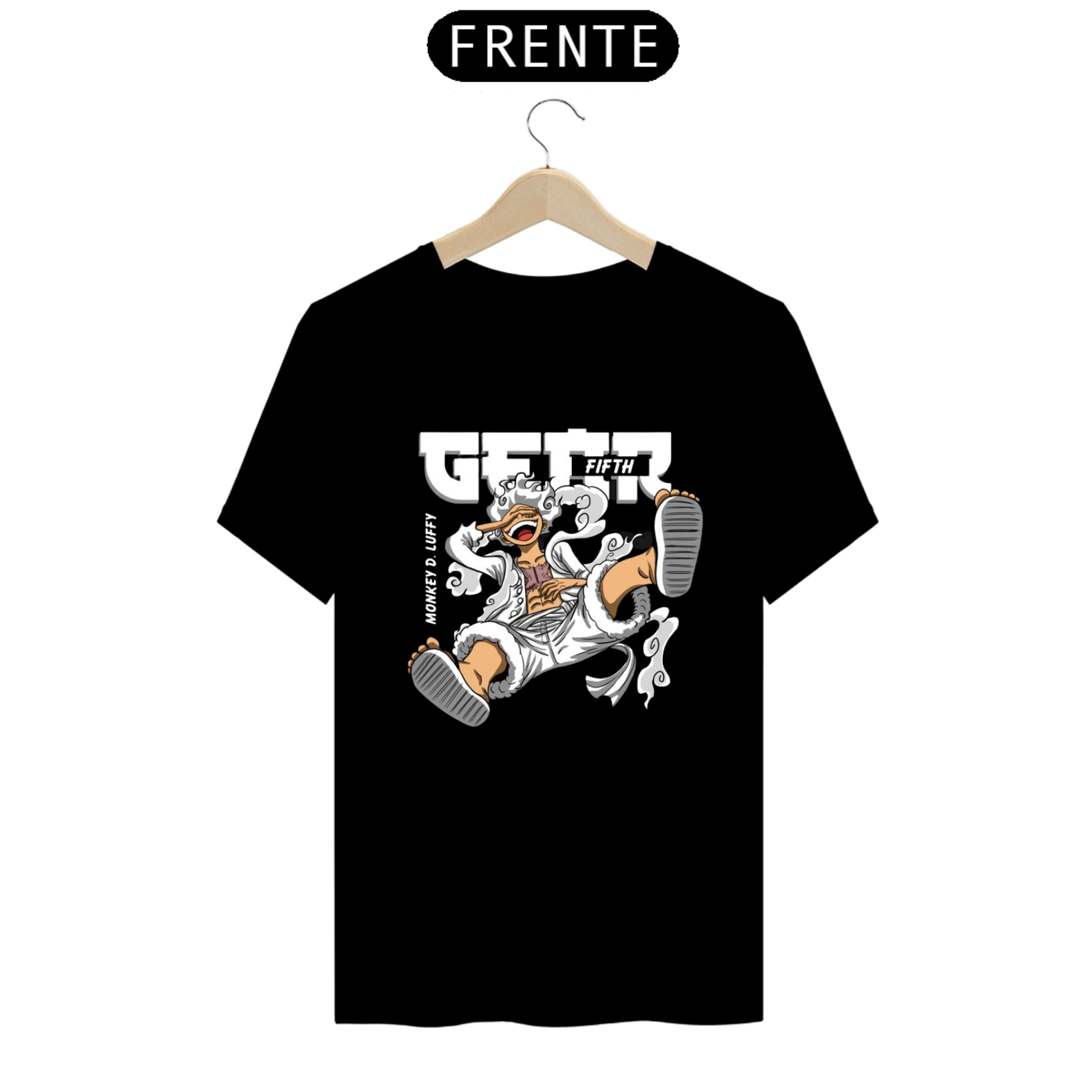 Camiseta Luffy Gear 5 Unissex Camisa Anime