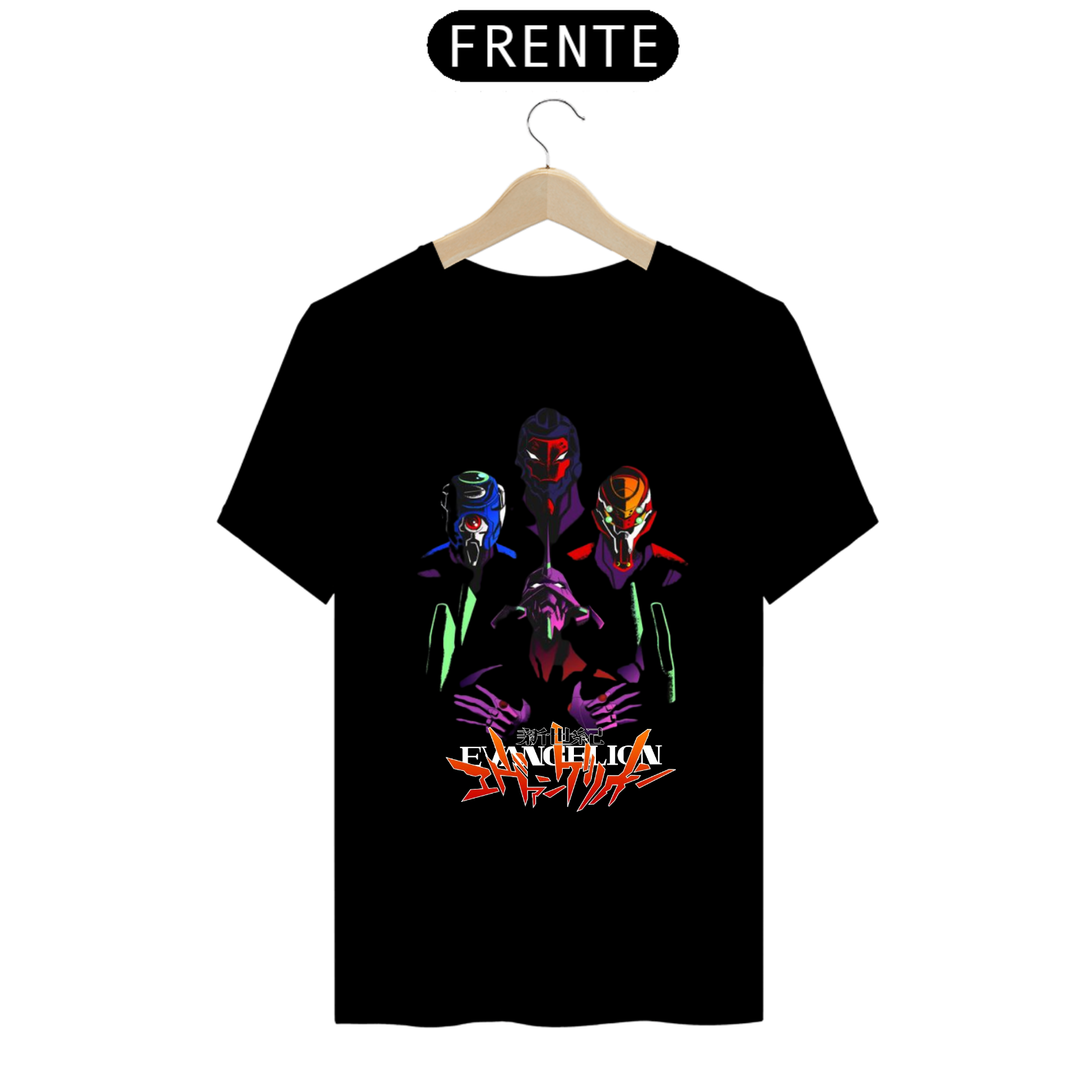 Camiseta Neon Genesis Evangelion Unissex Camisa Anime
