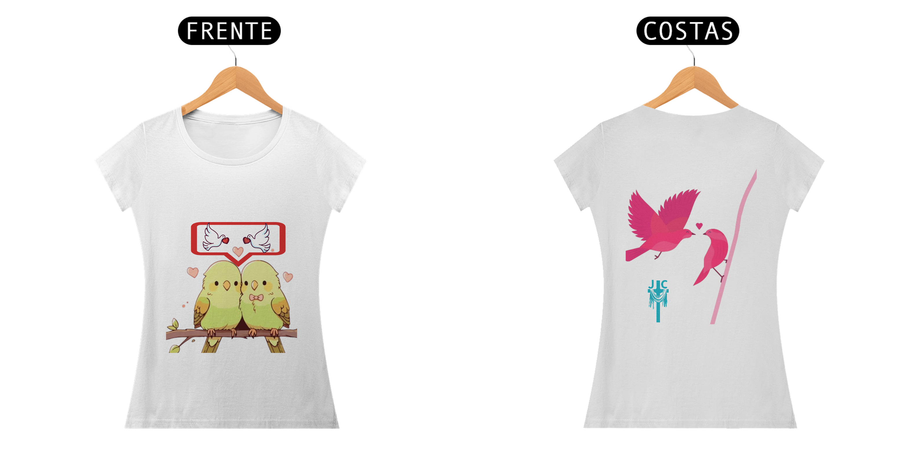 Camisa Casal Pássaros