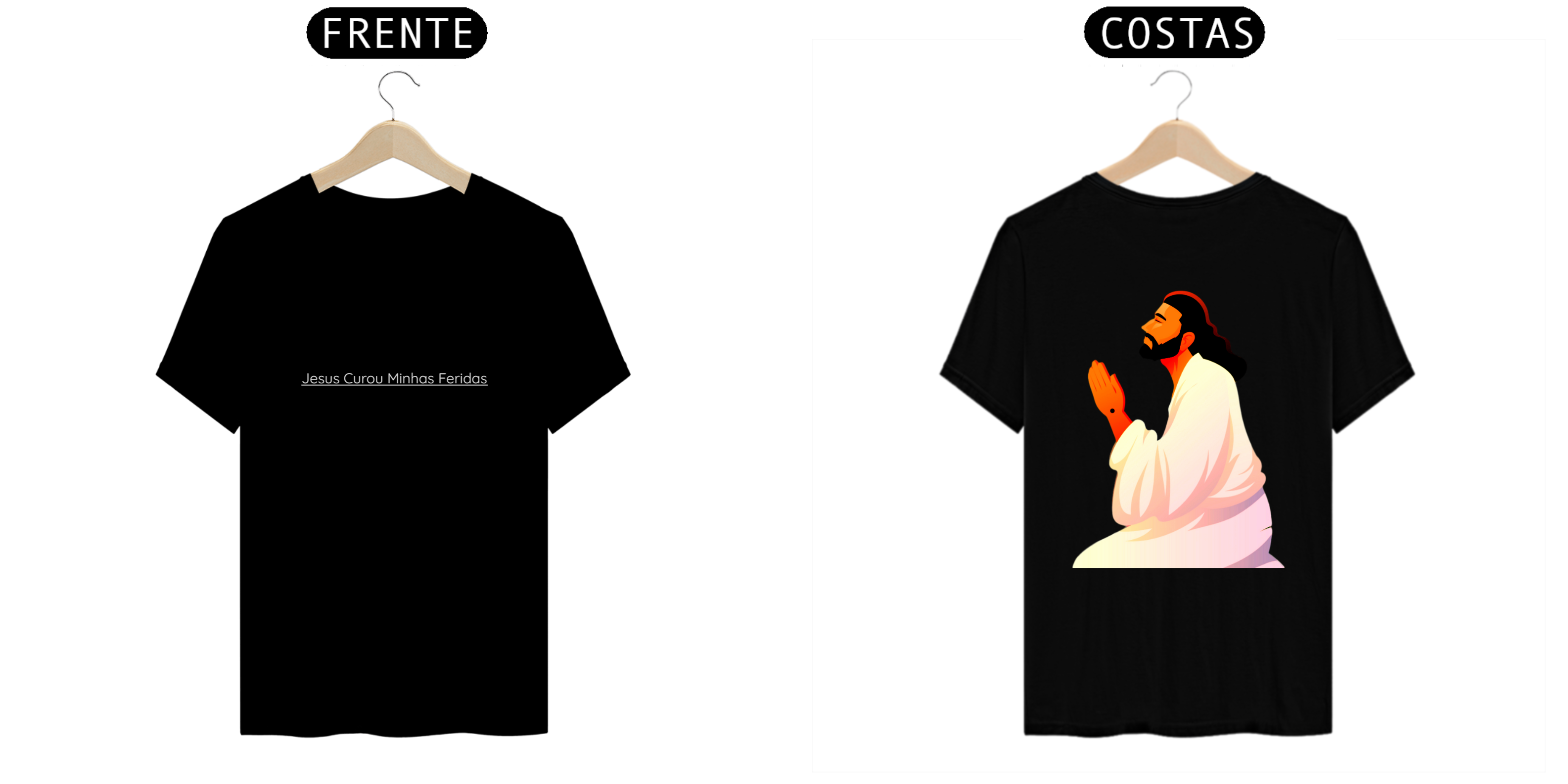 Camisa Jesus Curou Minhas Feridas