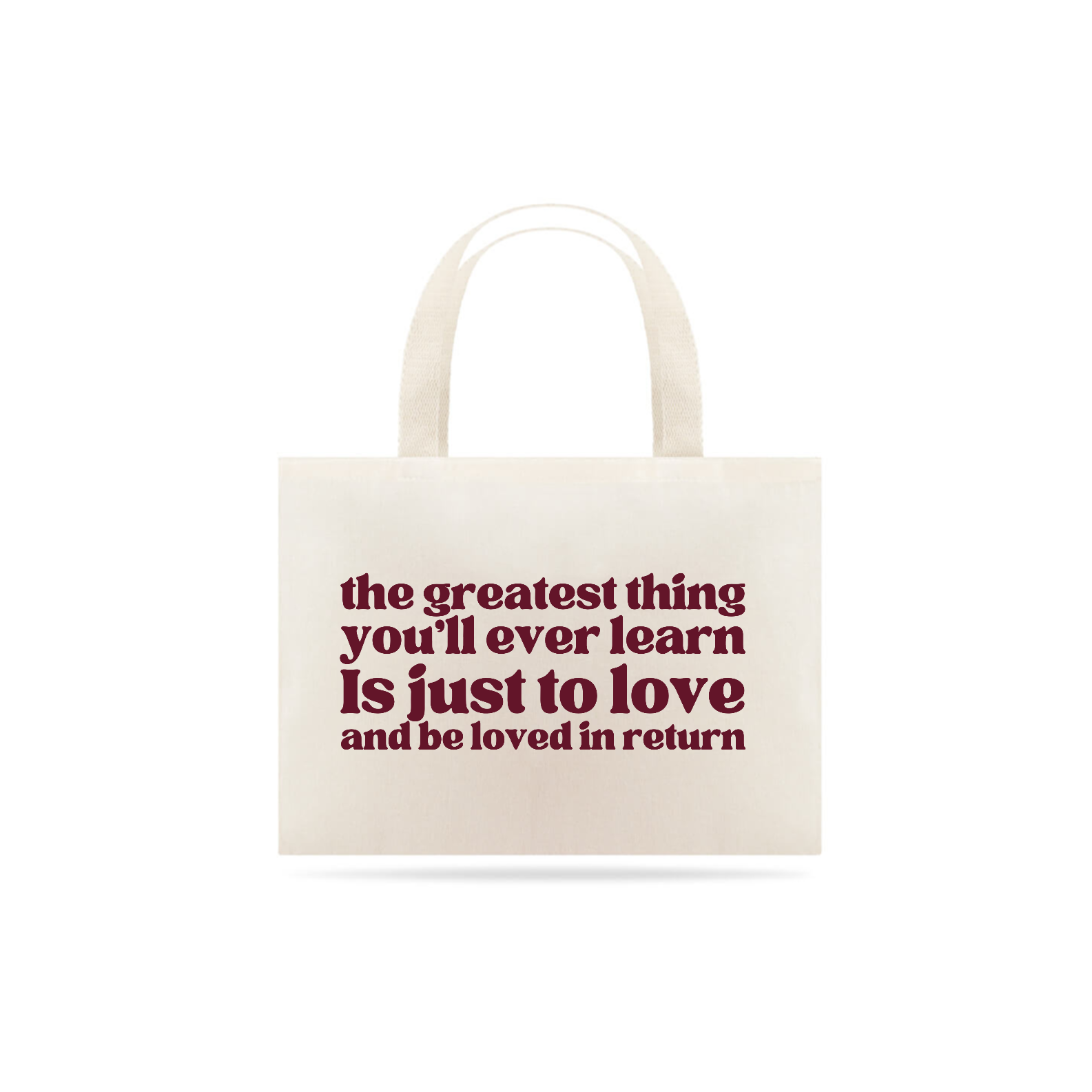 Tote Bag The Greatest Thing Bordô