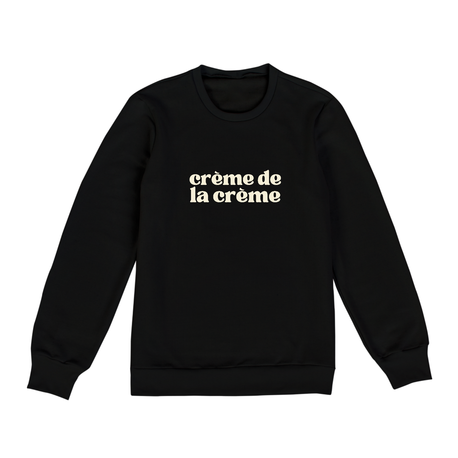 Moletom Preto Crème de la Crème