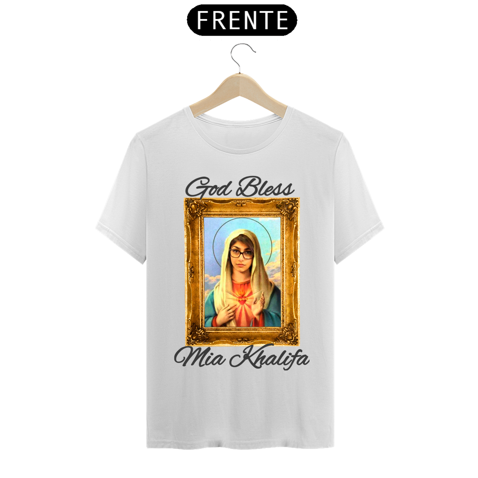 Nome do produto: CAMISETA GOD BLESS MIA KHALIFA - 