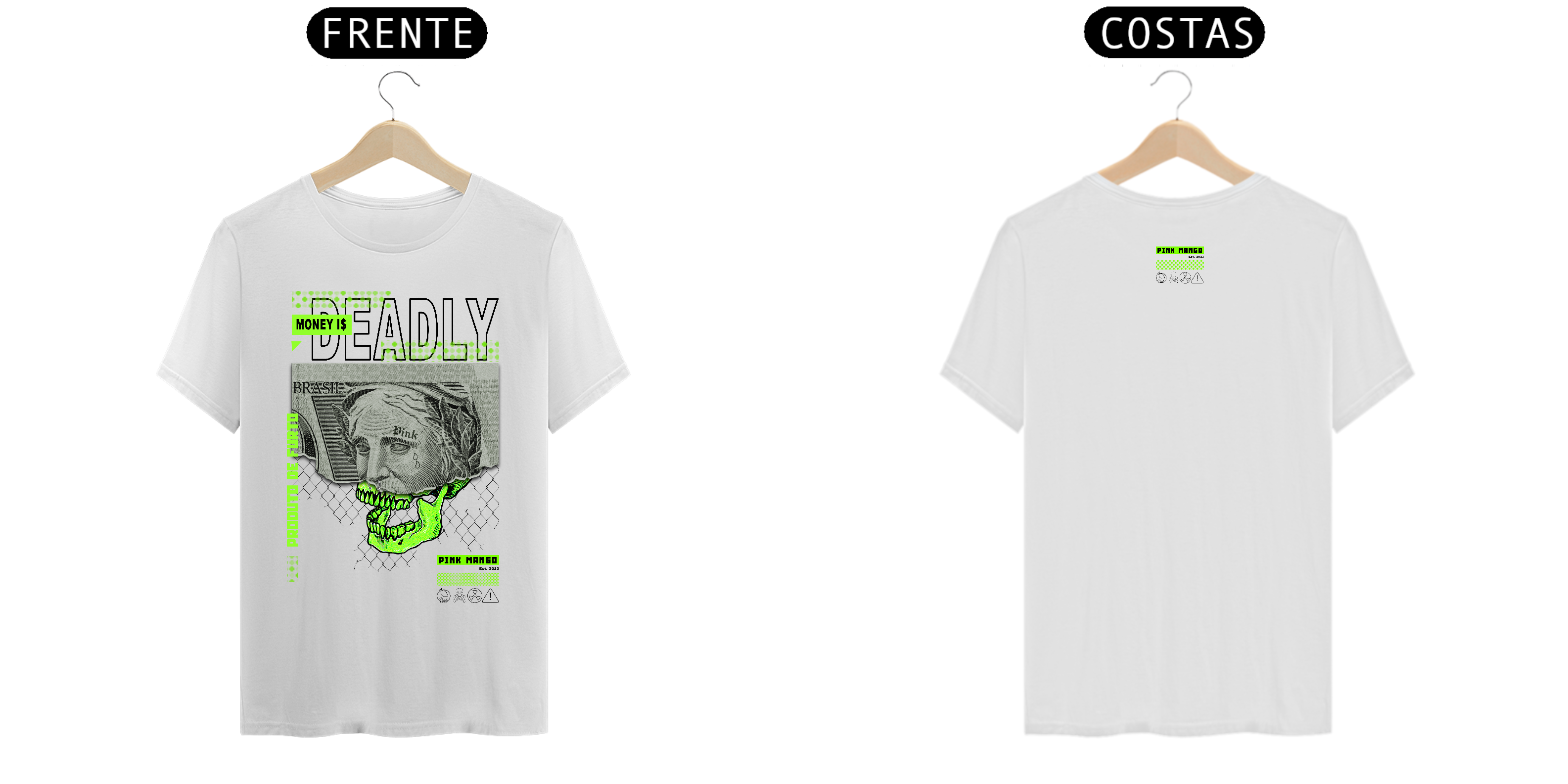 Nome do produto  CAMISETA MONEY I$ DEADLY PREMIUM WHITE
