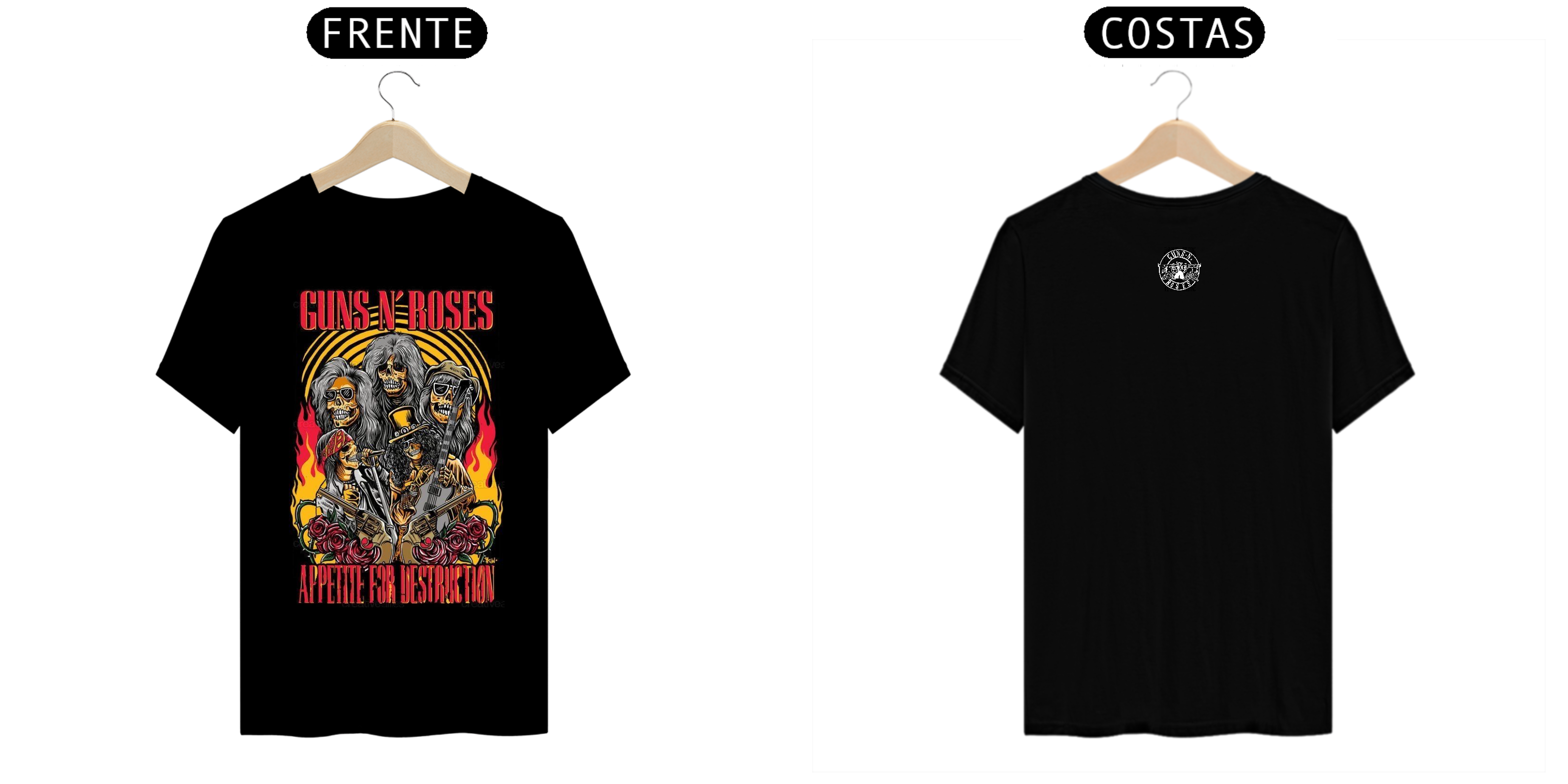 Nome do produto  CAMISETA GUN'S N ROSES 
