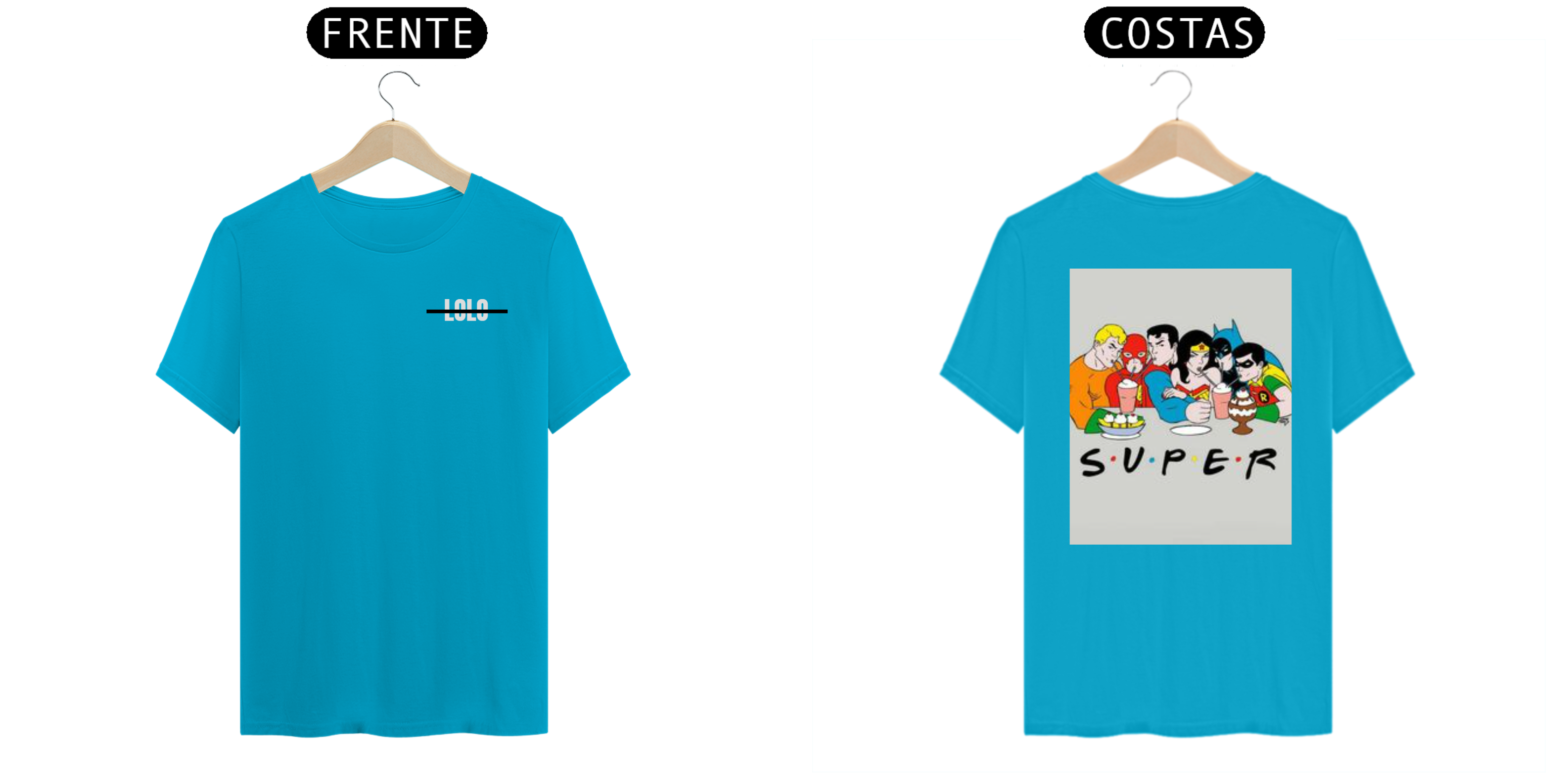 Nome do produto: T-SHIRT CLASSIC- SUPER HEROIS