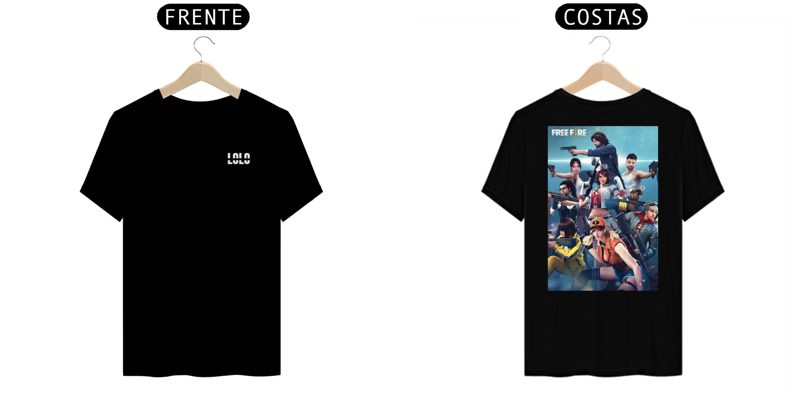 Nome do produto  T-SHIRT CLASSIC- FREE FIRE