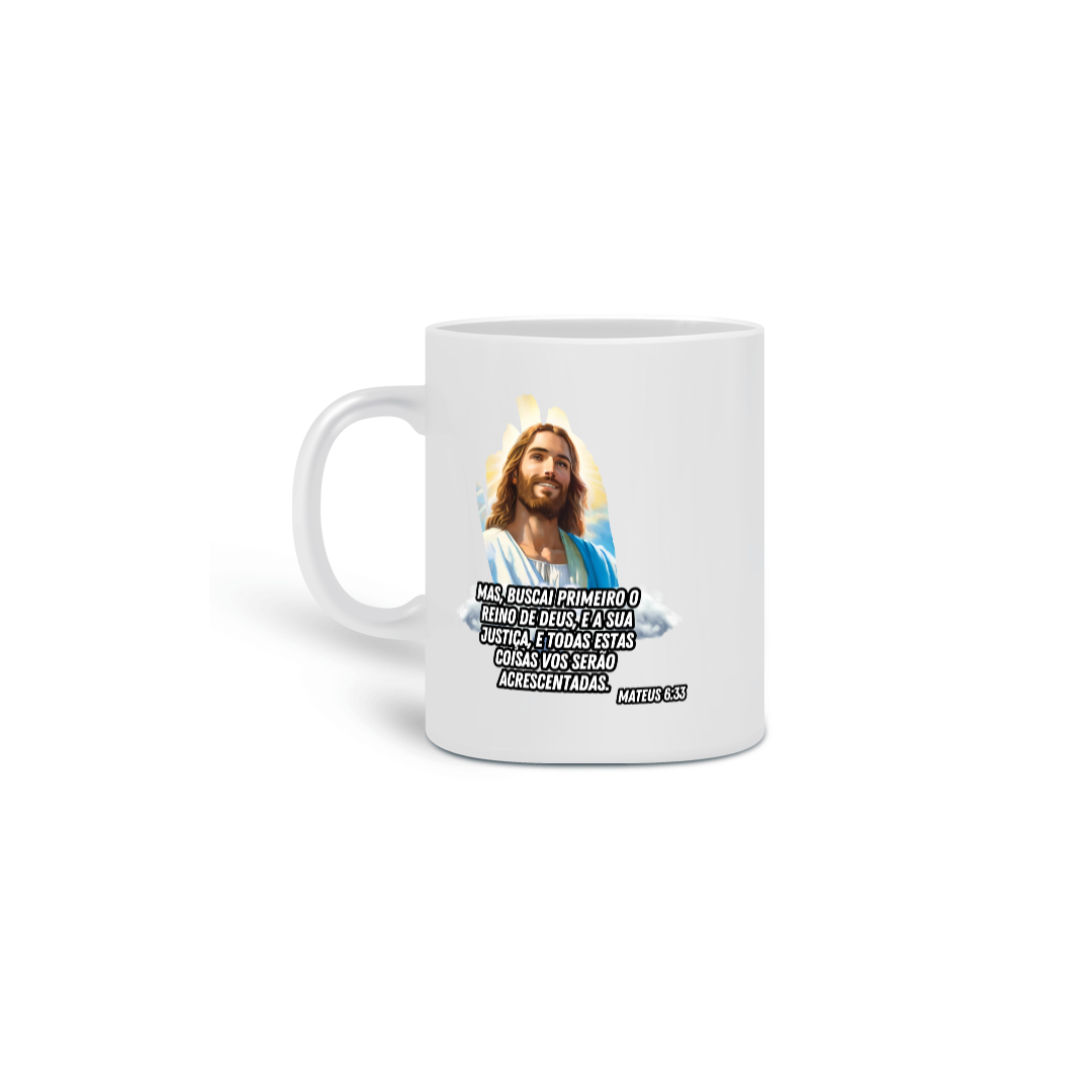 Caneca Mateus 6:33 Personalizado