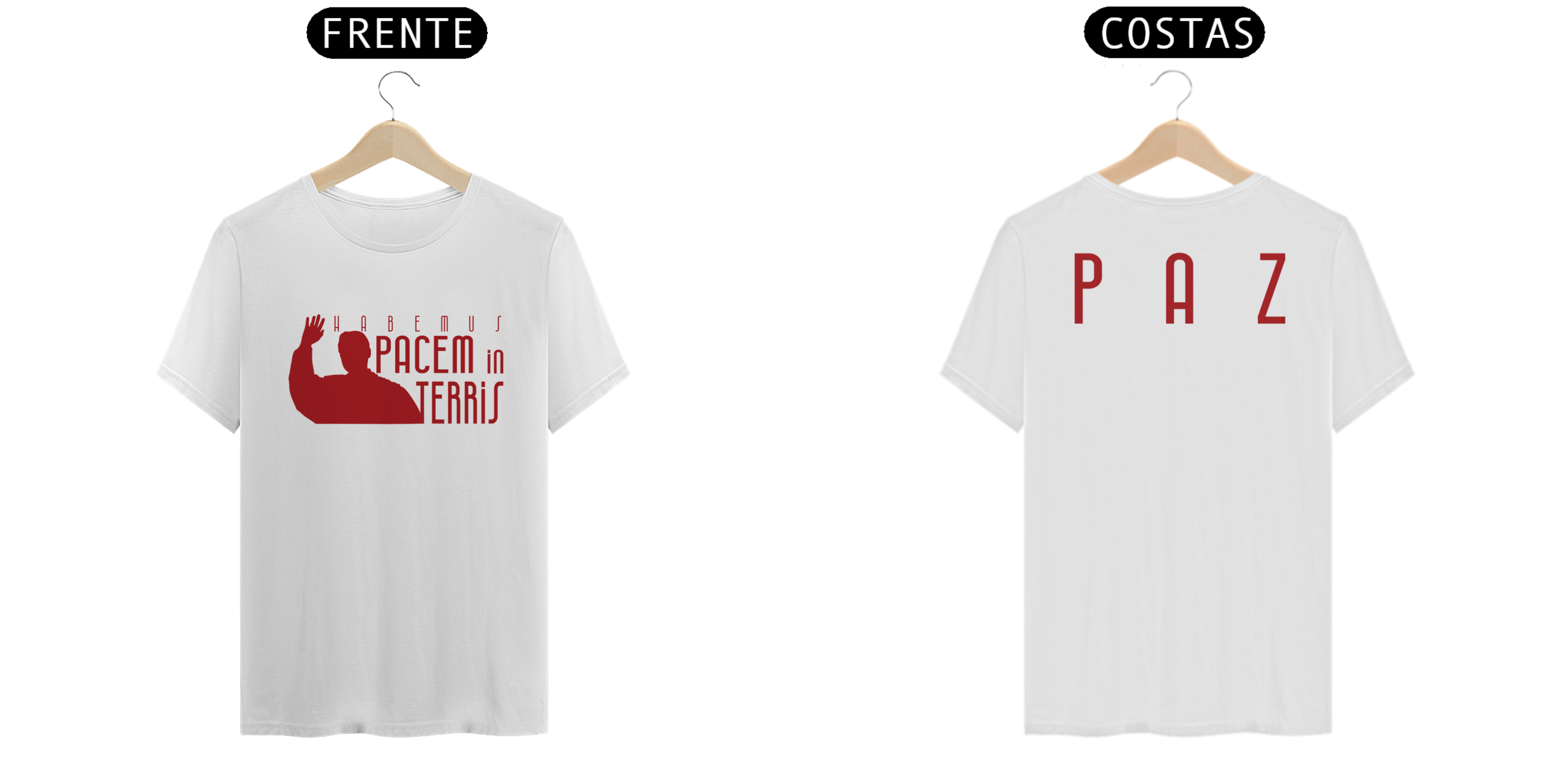 Camiseta Habemus Pacem in Terris (branca) 