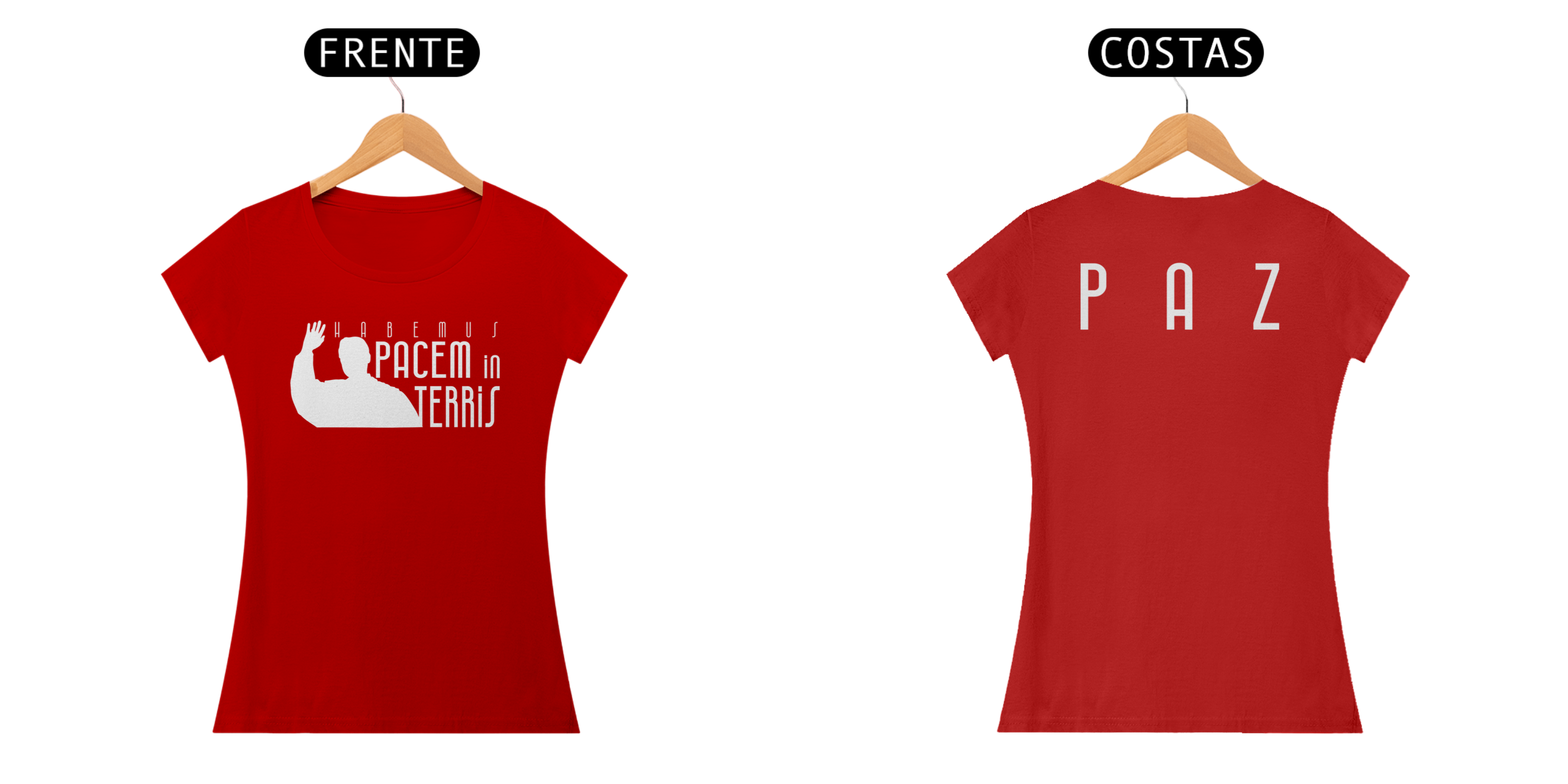 Camiseta Habemus Pacem i Terris - feminina)