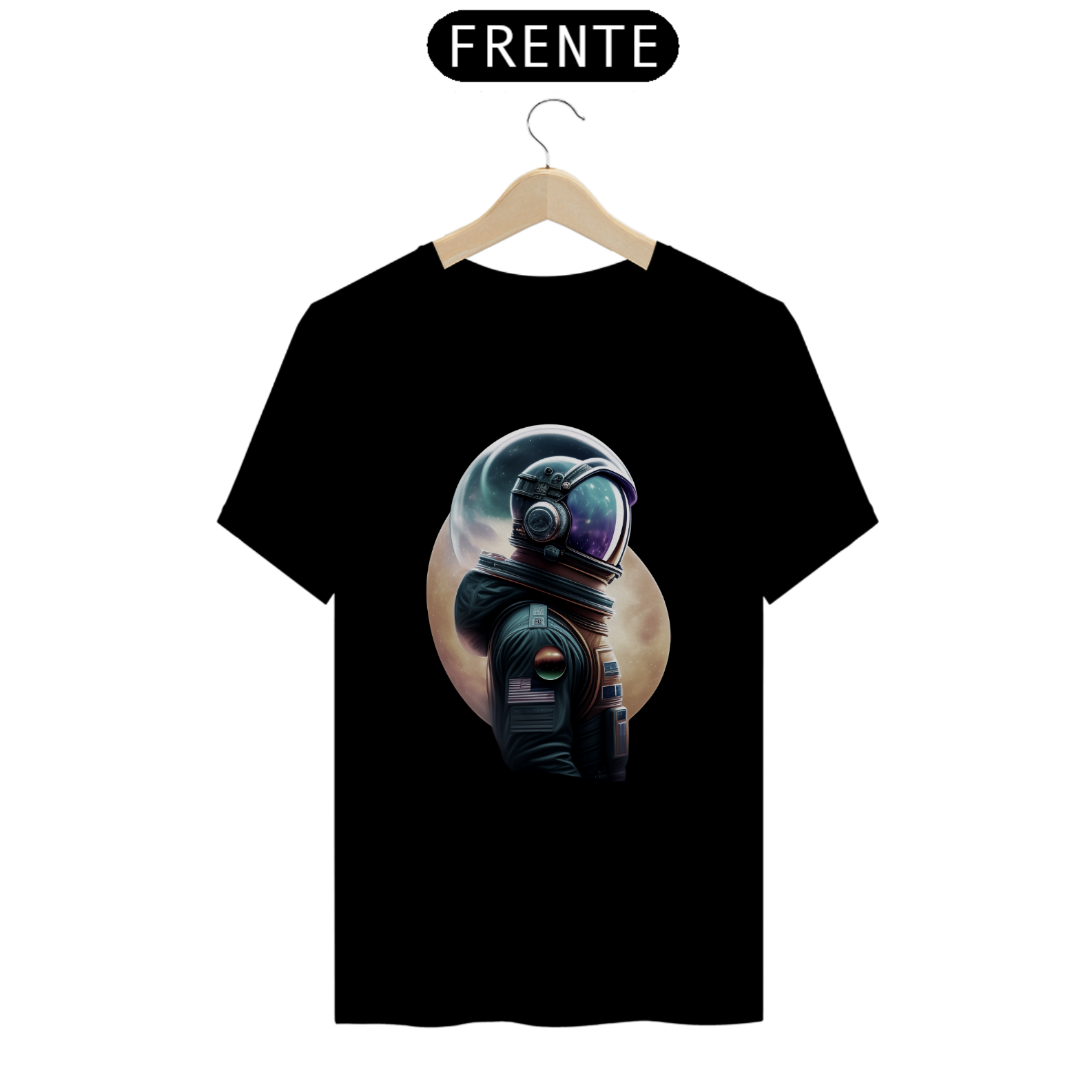 camiseta astronauta diversas cores e tamanhos 