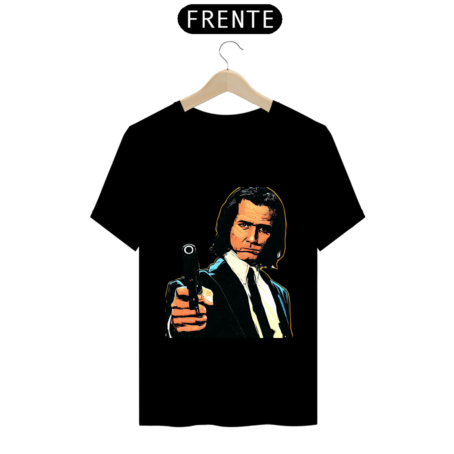 Pulp fiction camisa cara armado 