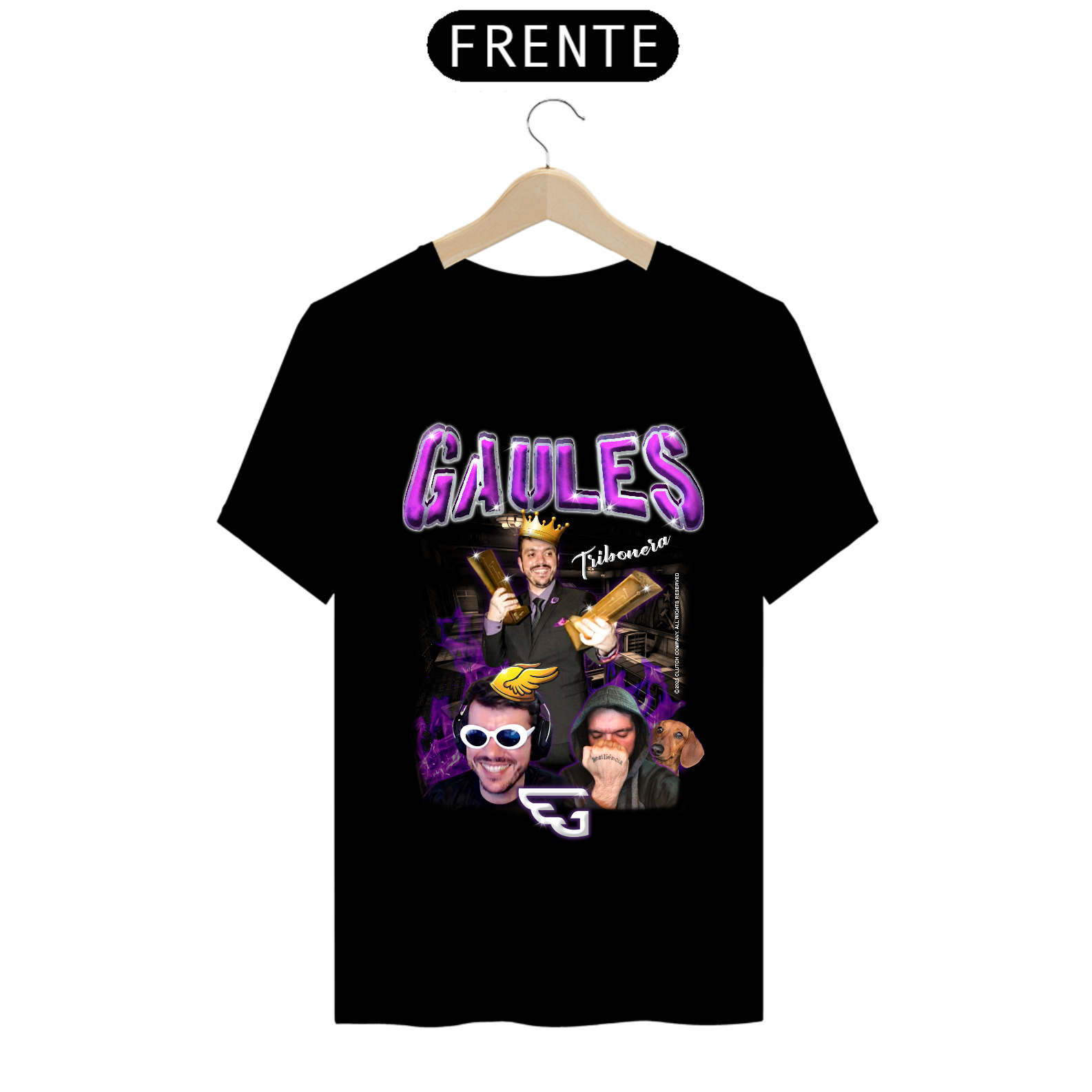 Gaules Graphic Tee - Tecido PREMIUM