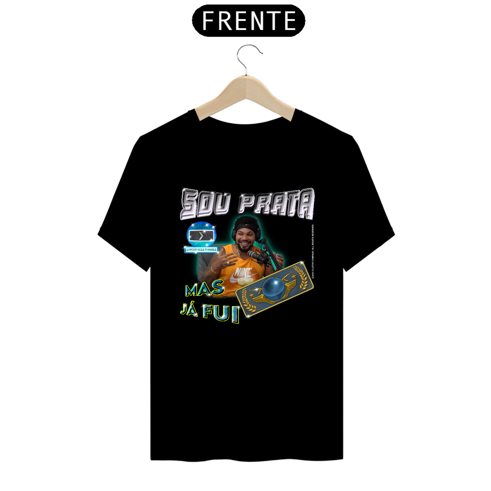 JÁ FUI GLOBAL! Graphic Tee - Tecido Premium