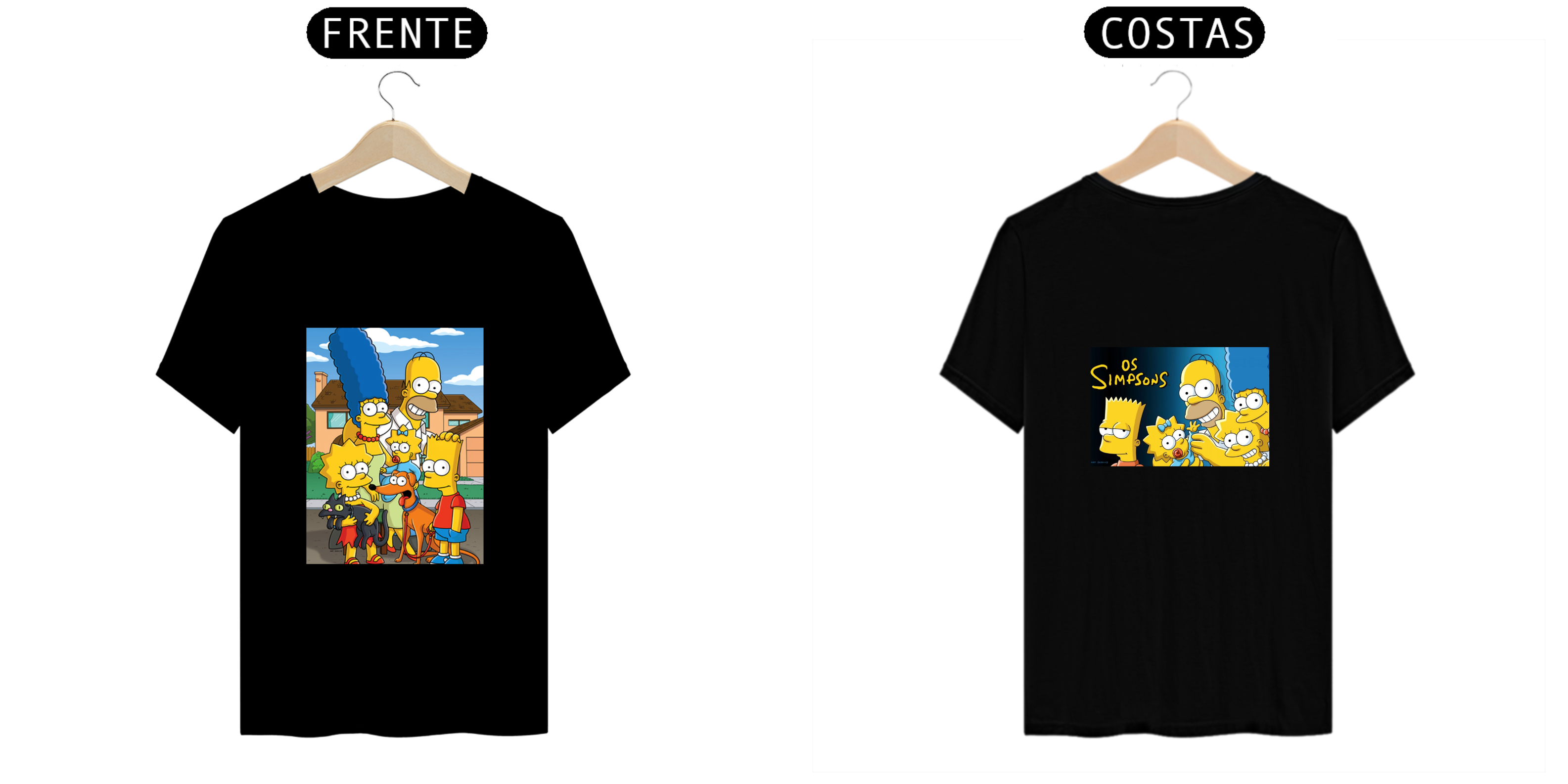 Camisas dos simpsons